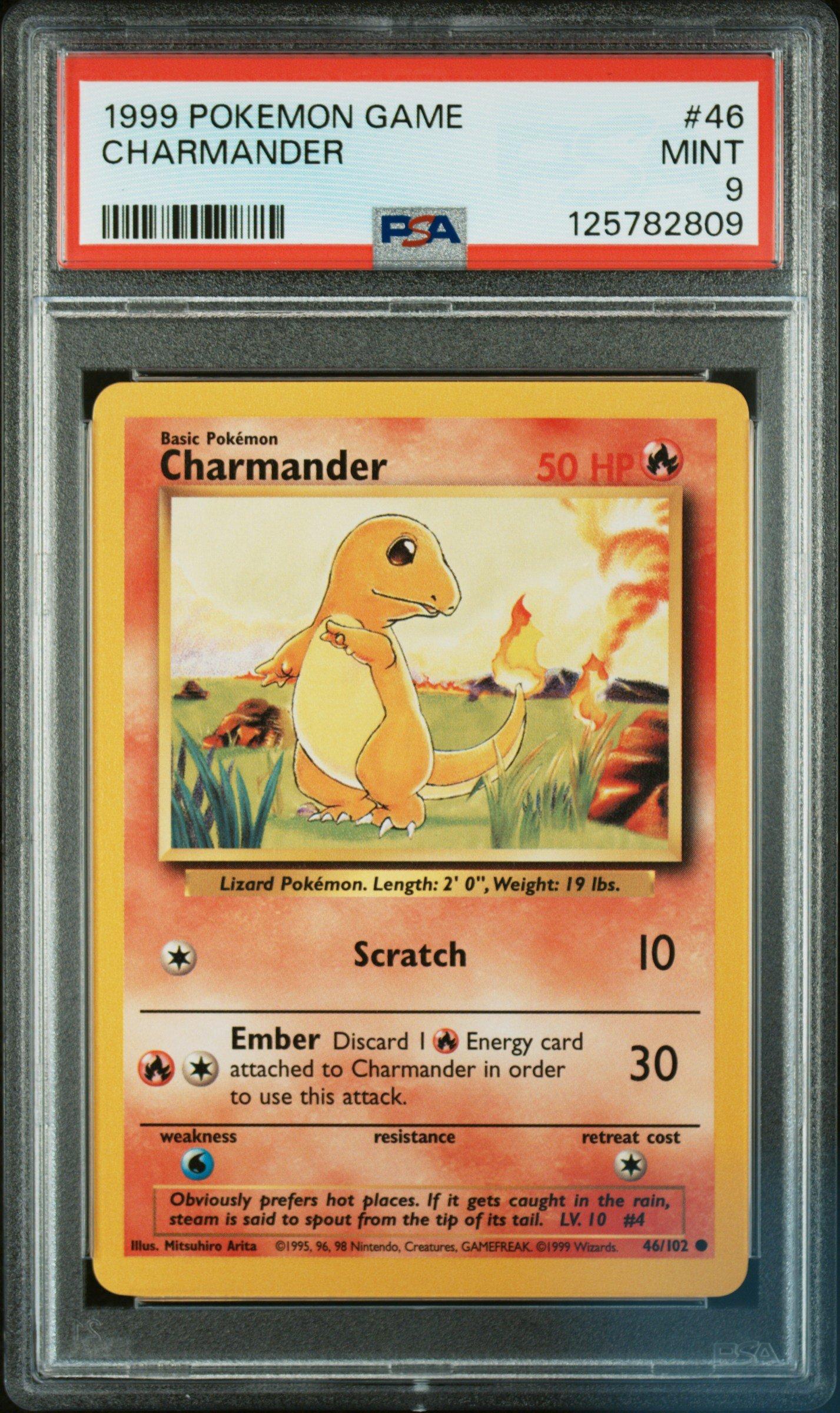 1999 Pokemon Game 46 Charmander PSA