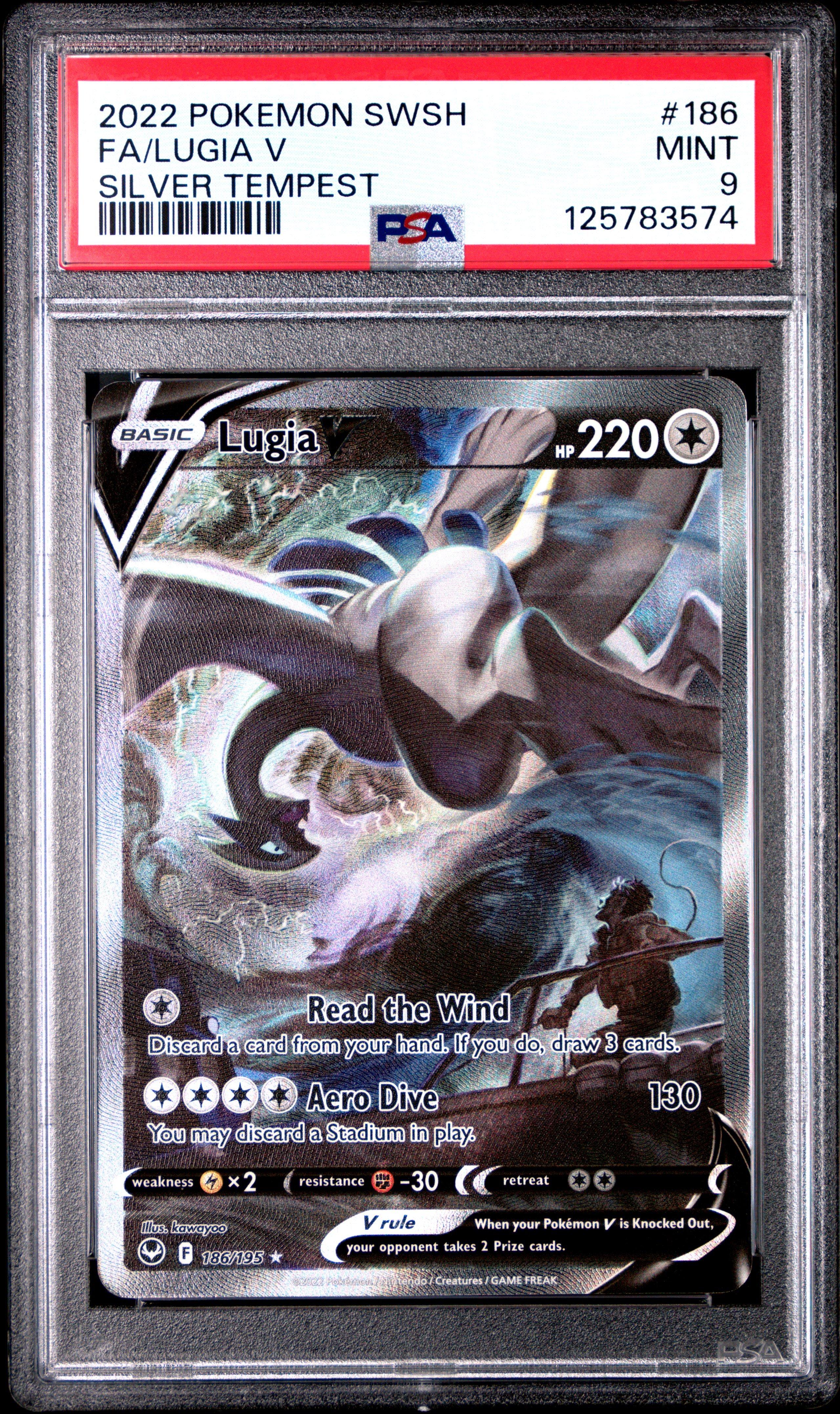 2022 Pokemon Sword & Shield Silver Tempest 186 Full Art/lugia V