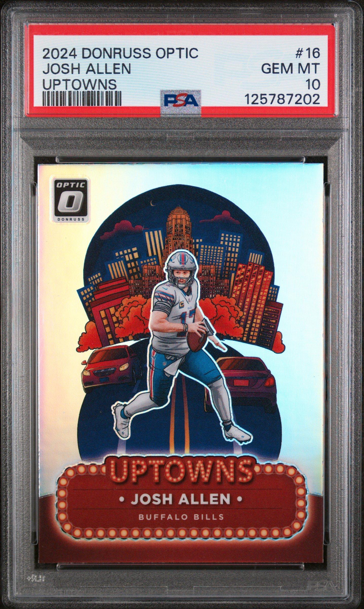 2024 Panini Donruss Optic Uptowns 16 Josh Allen PSA 10
