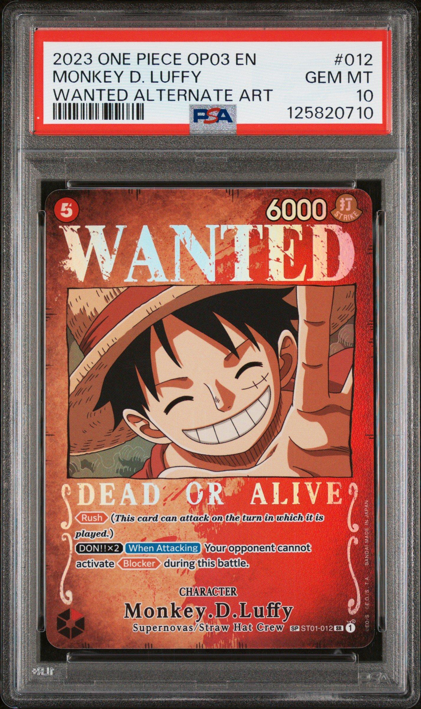 2023 One Piece Op03-pillars Of Strength 012 Monkey D. Luffy Wanted