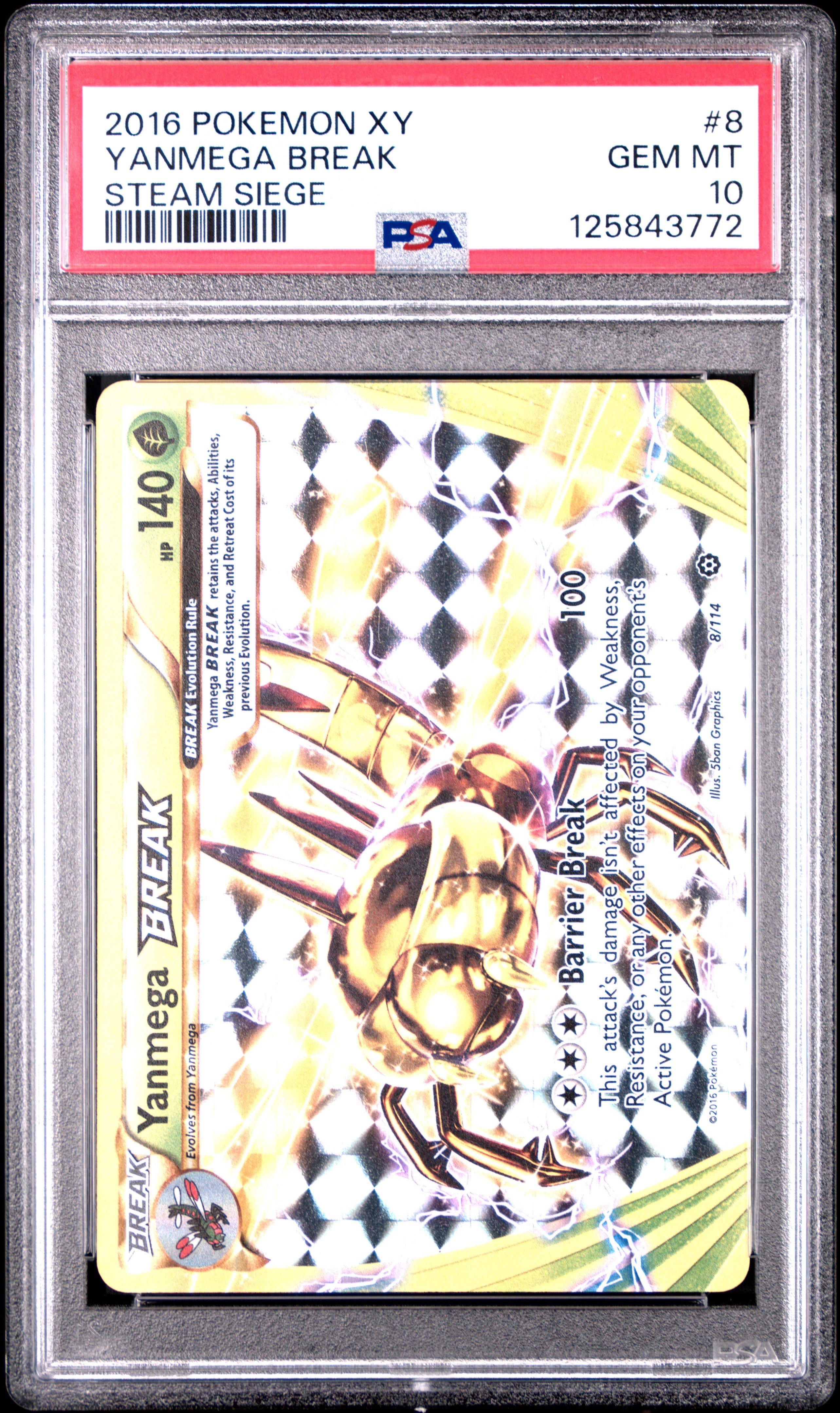 yanmega break pokemon card value or any other effects on the Defending Pokemon. Yanmega BREAK #8/114 Pokemon |