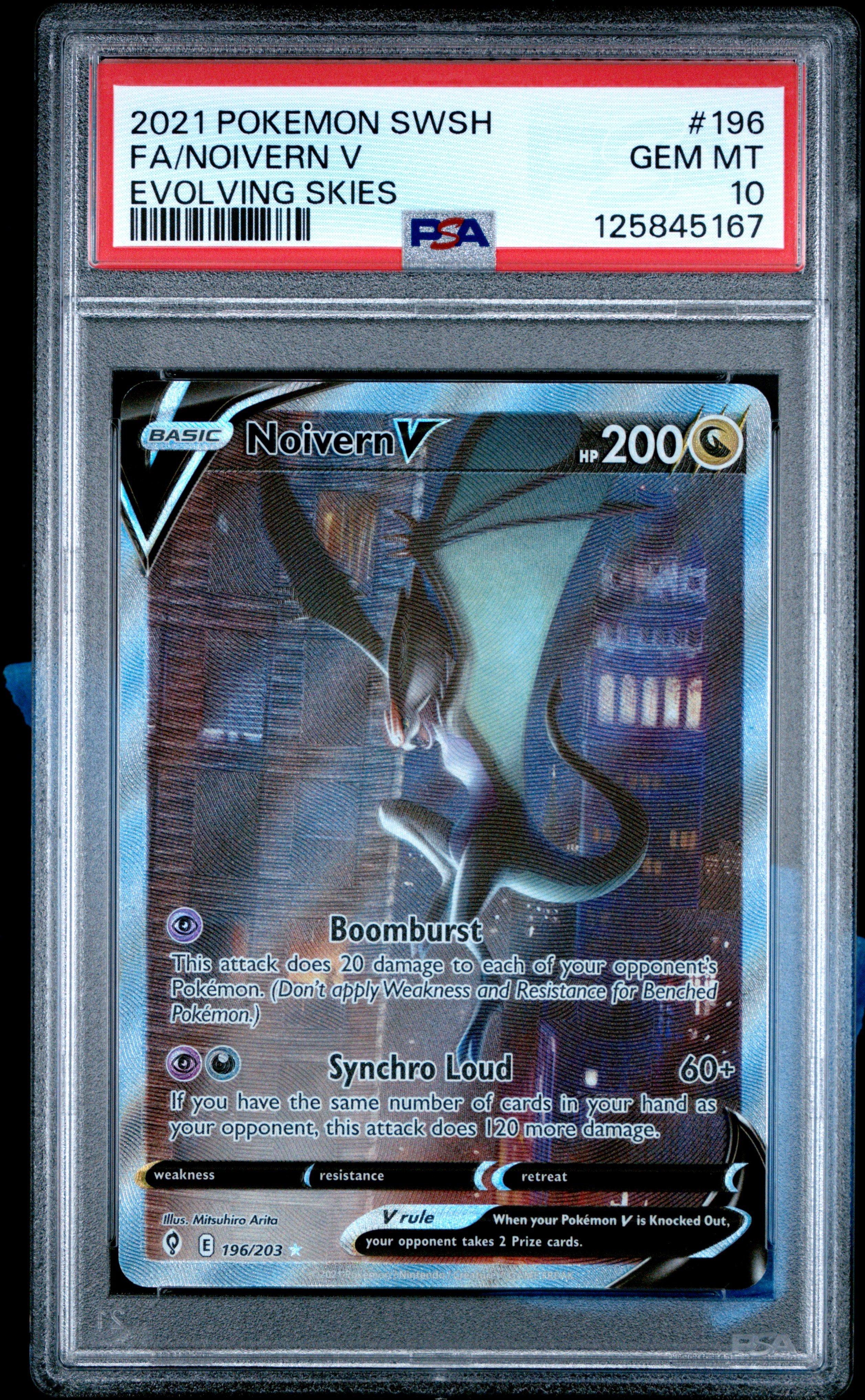 2021 Pokemon Sword & Shield Evolving Skies 196 Full Art/noivern V