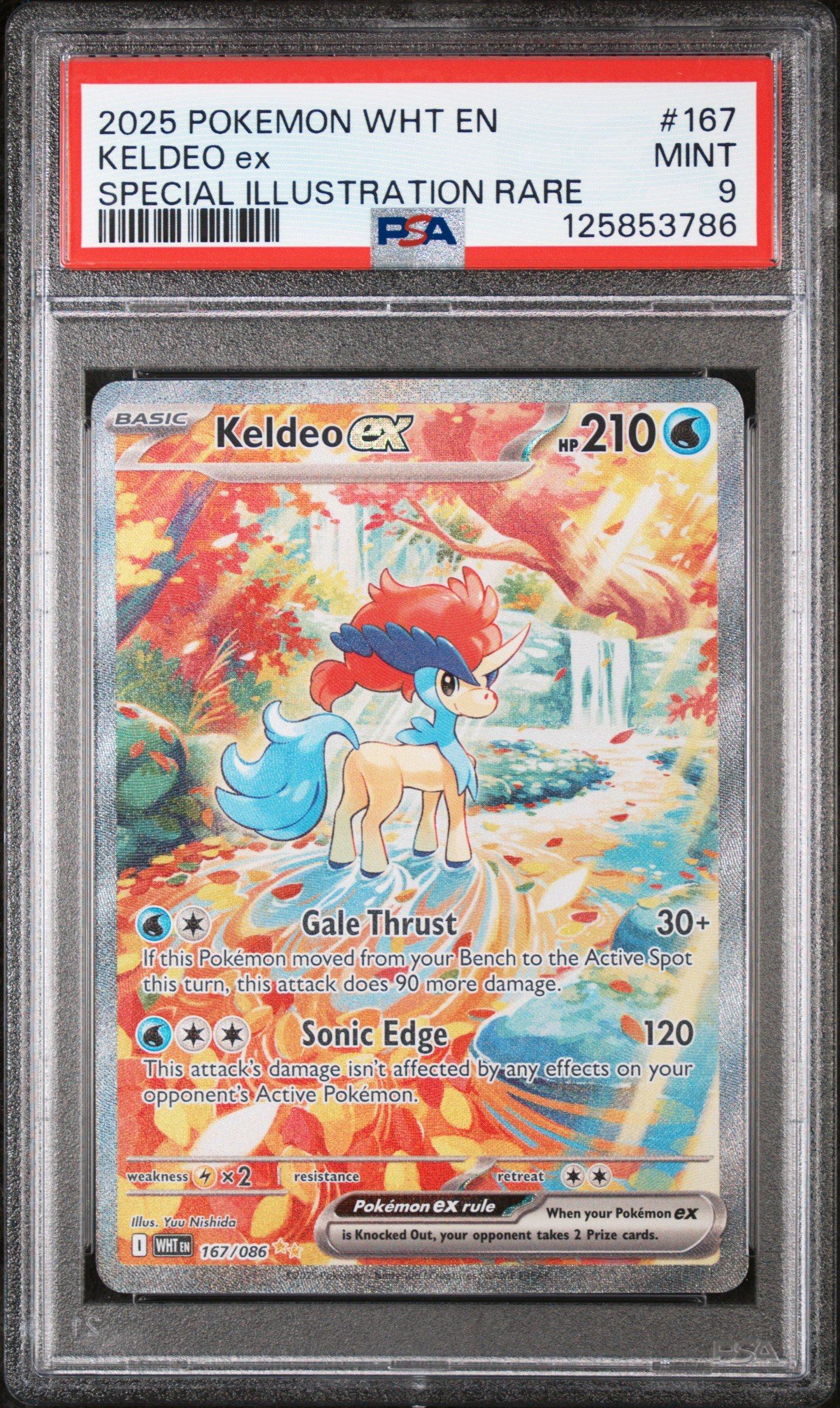2025 Pokemon Wht En-white Flare 167 Keldeo Ex Special Illustration