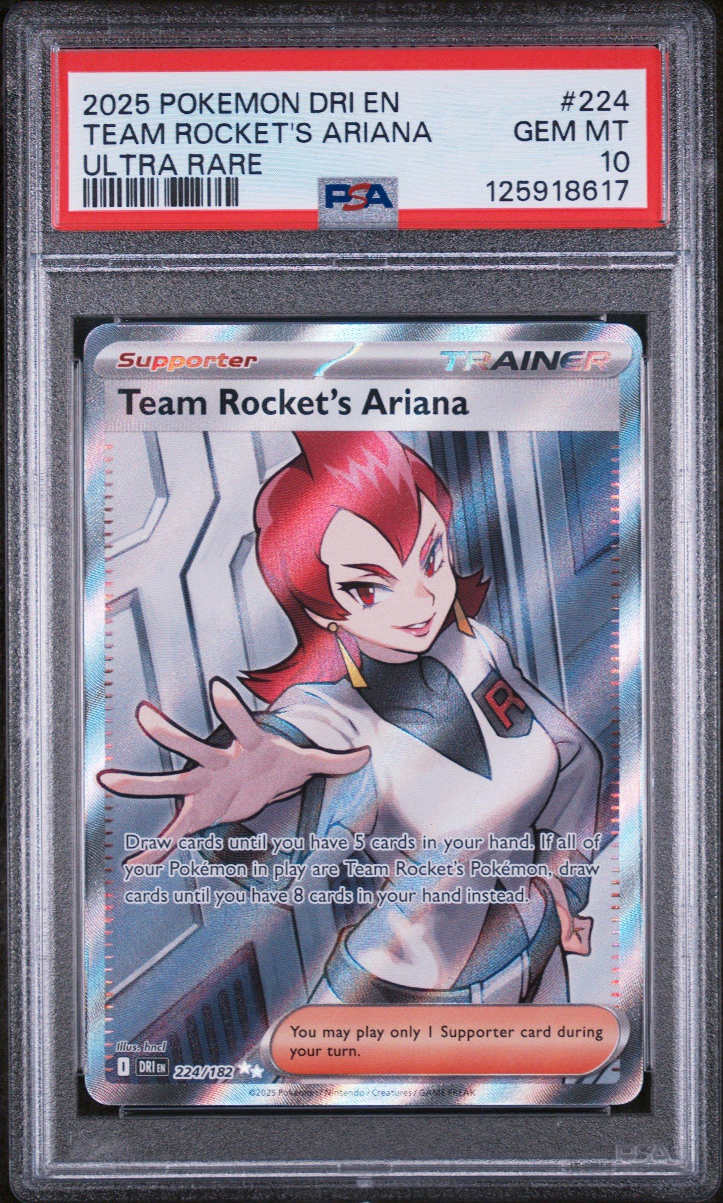 2025 Pokemon Dri En-destined Rivals 224 Team Rocket's Ariana Ultra