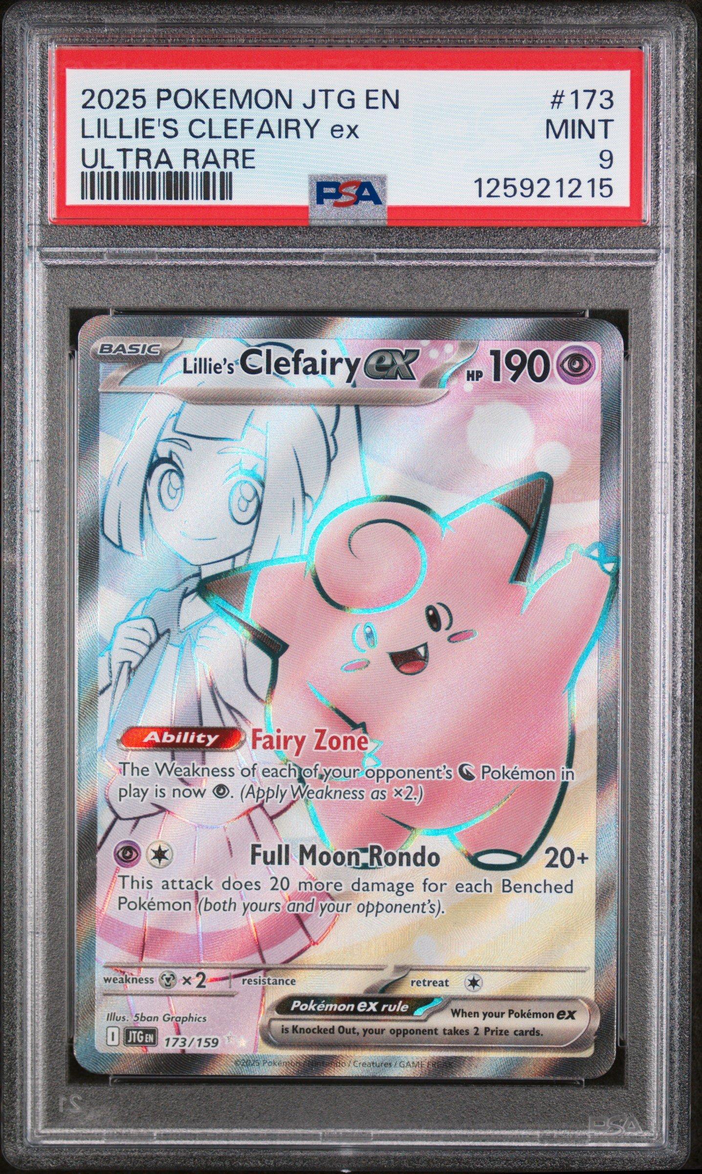 2025 Pokemon Jtg En-journey Together 173 Lillie's Clefairy Ex