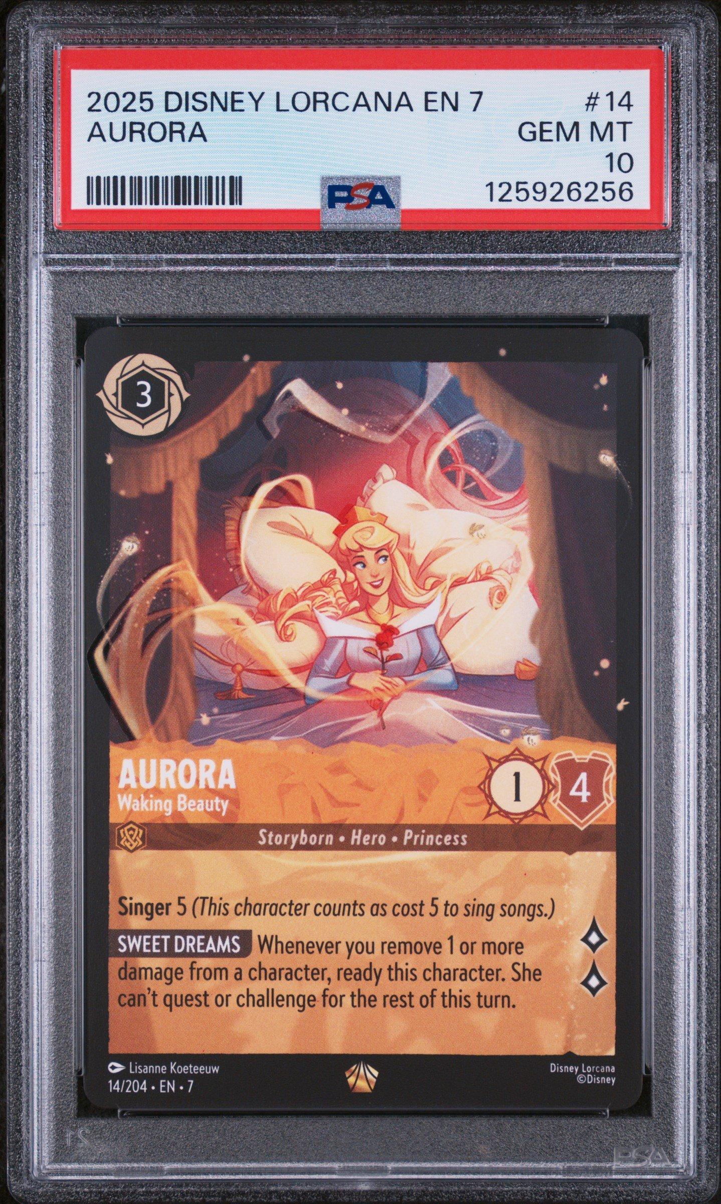 2025 Disney Lorcana En 7-archazia's Island 14 Aurora - Waking
