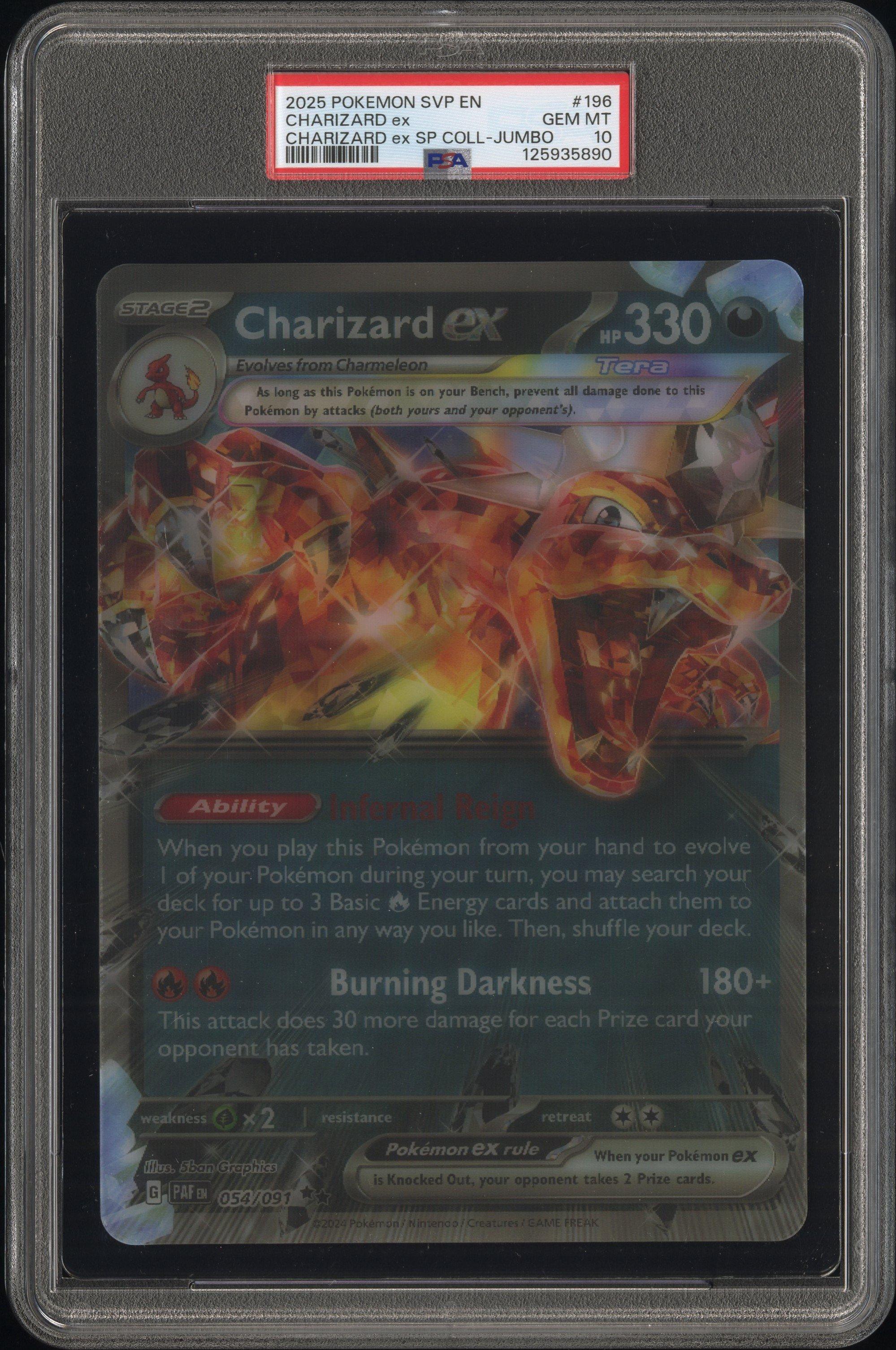 2025 Pokemon Svp En-sv Black Star Promo 196 Charizard Ex Charizard