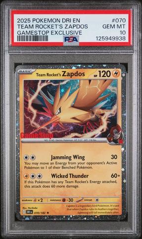 プレストマン 2025 Pokemon Dri En-destined Rivals 070 Team Rocket's Zapdos