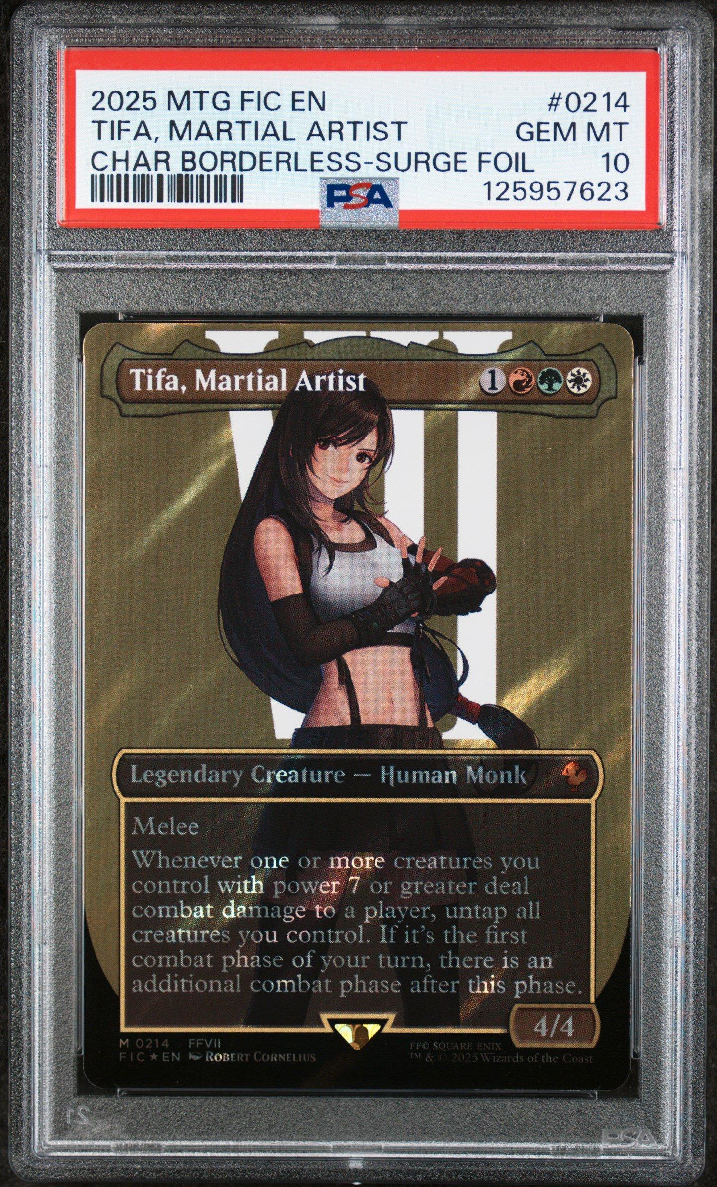 PSA10 ティファ　Tifa, Martial Artist サージ Foil 2025 Magic The Gathering Final Fantasy Commander 0214 Tifa