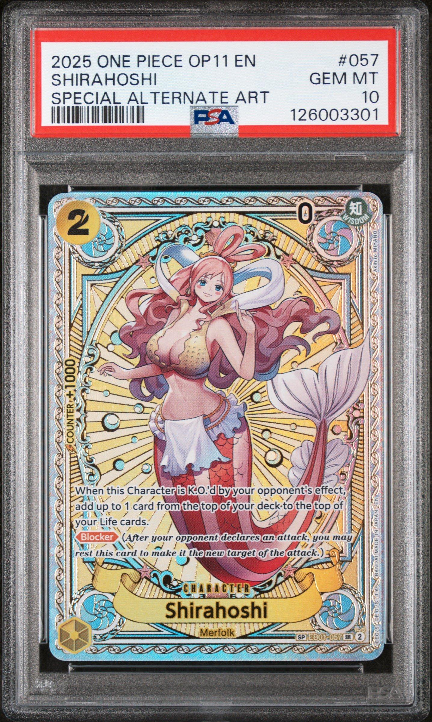 2025 One Piece Op11-a Fist Of Divine Speed 057 Shirahoshi Special