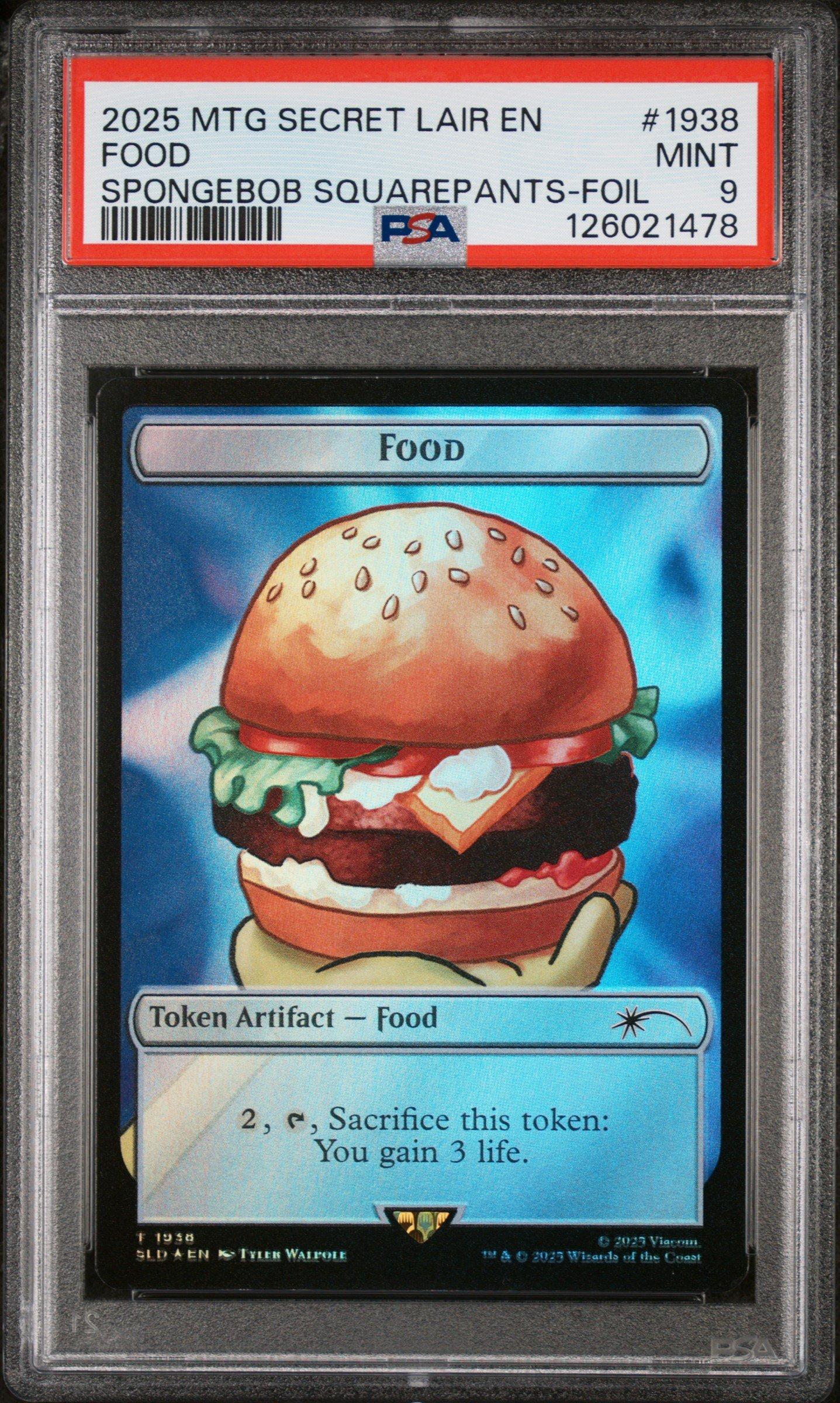 2025 Magic The Gathering Secret Lair Drop 1938 Food Spongebob