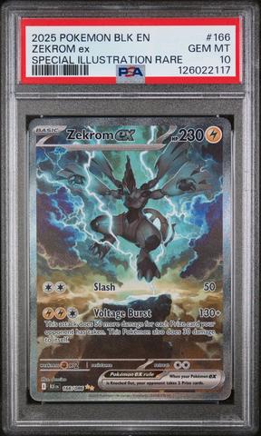 2025 Pokemon Blk En-black Bolt 166 Zekrom Ex Special Illustration