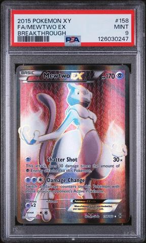 2015 Pokemon Xy Breakthrough 158 Full Art/mewtwo Ex PSA 9 | GameStop