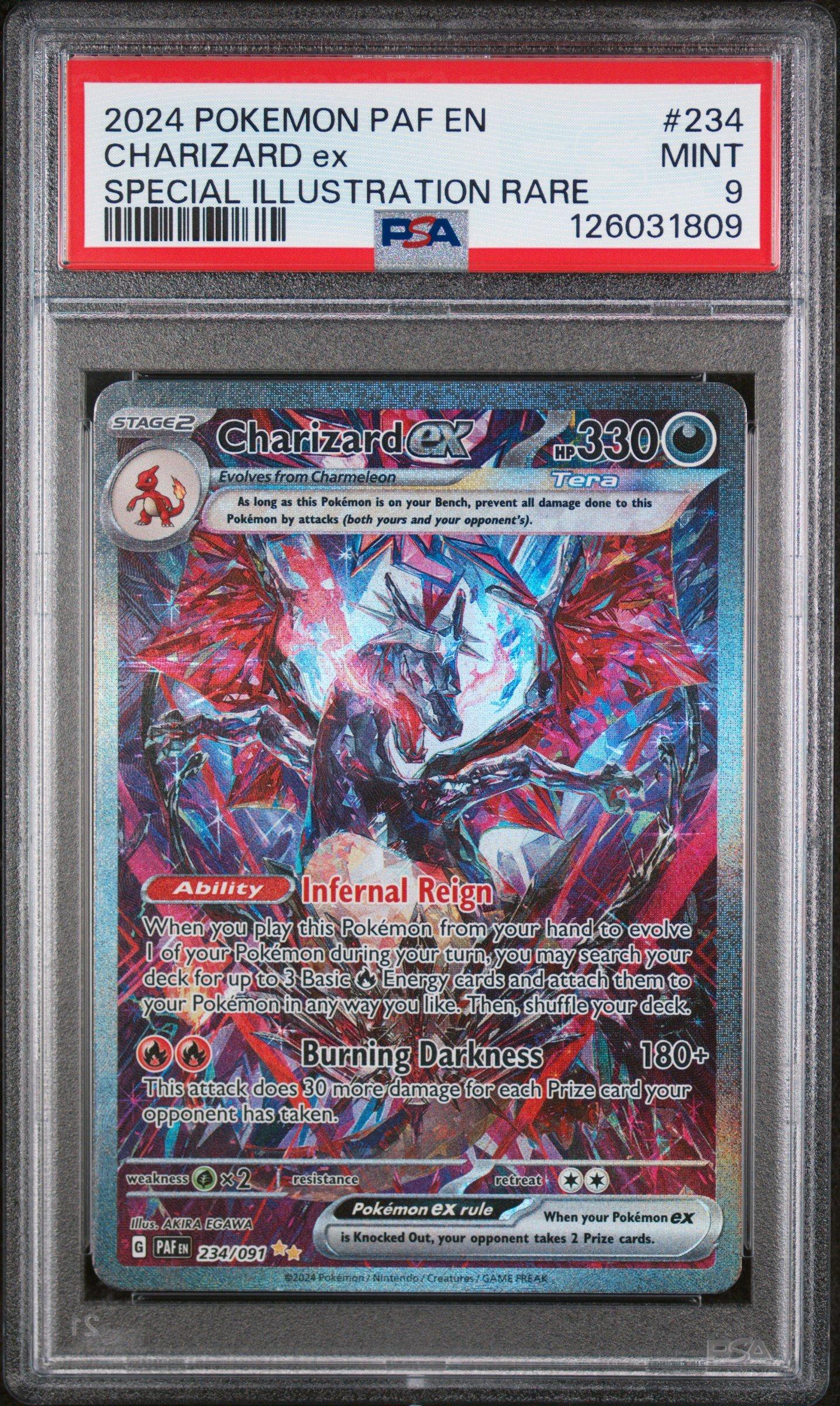 2024 Pokemon Paf En-paldean Fates 234 Charizard Ex Special