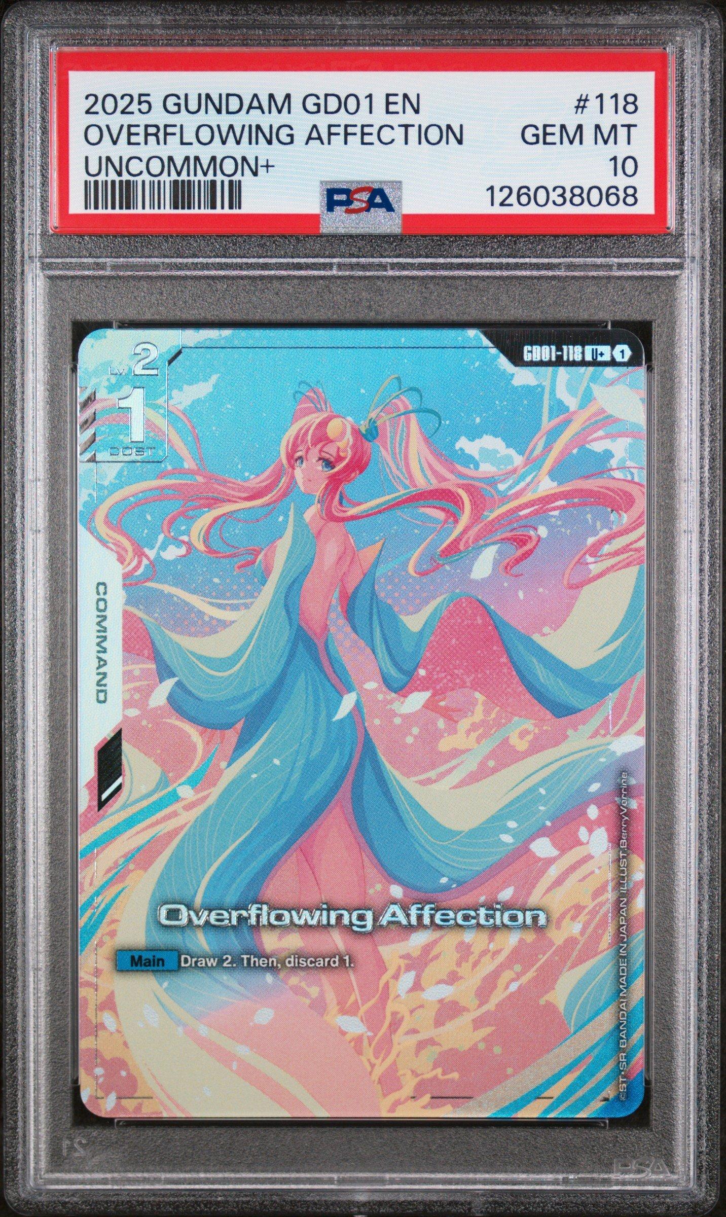 2025 Gundam Newtype Rising 118 Overflowing Affection Uncommon+ PSA
