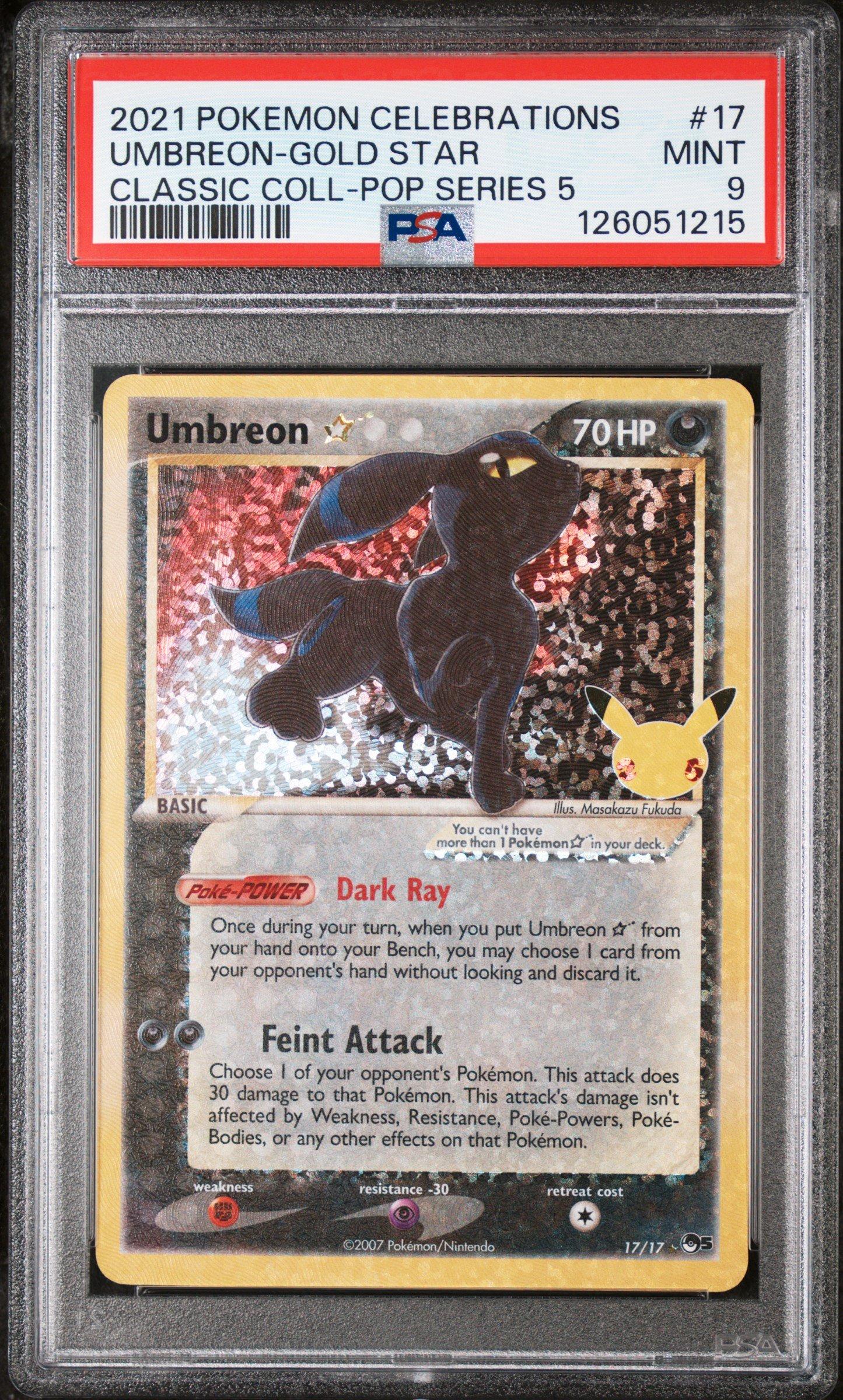 umbreon star pokemon card (012/025) This attack does 30 damage to that Pokmon 2021 Pokemon Celebrations Classic Collection