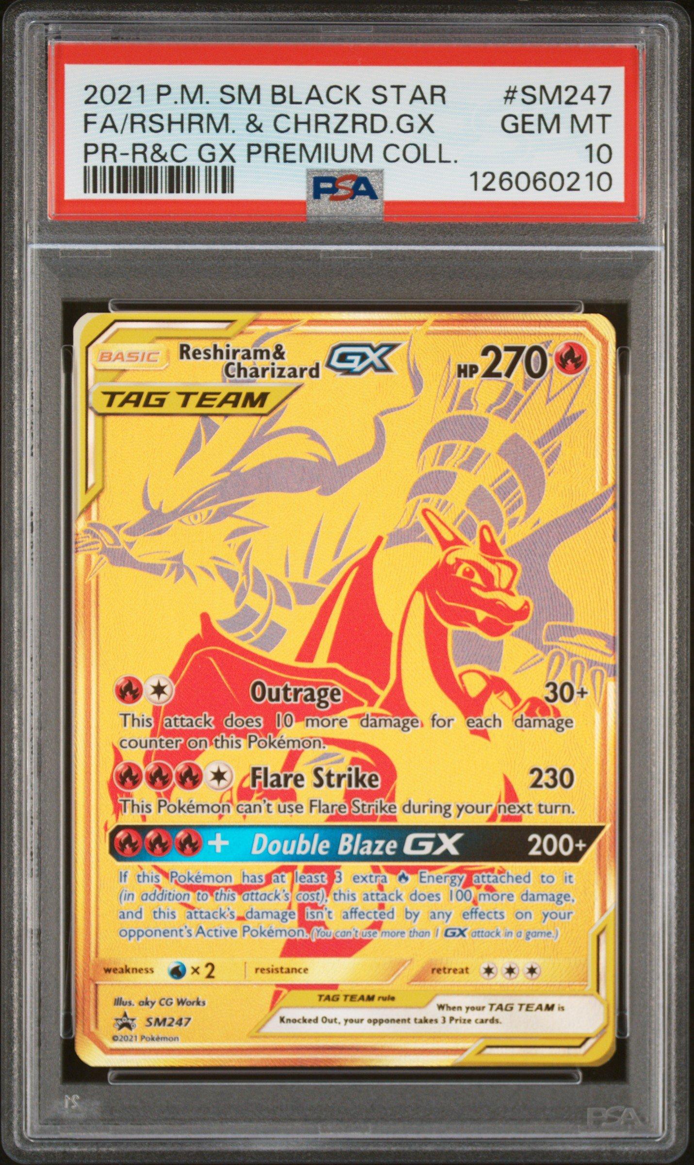 2021 Pokemon Sm Black Star Promo Sm247 Full Art/reshiram