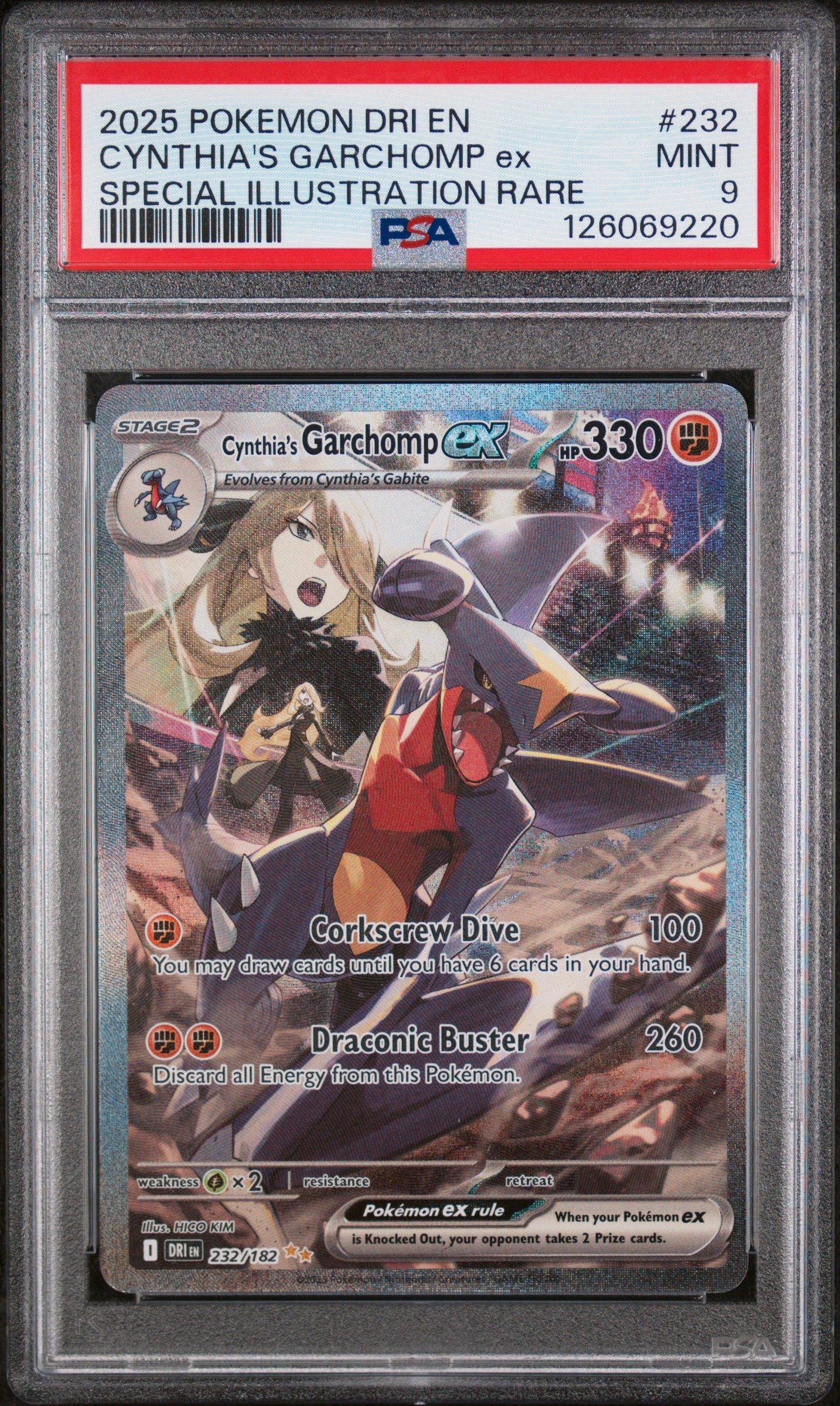 2025 Pokemon Dri En-destined Rivals 232 Cynthia's Garchomp Ex