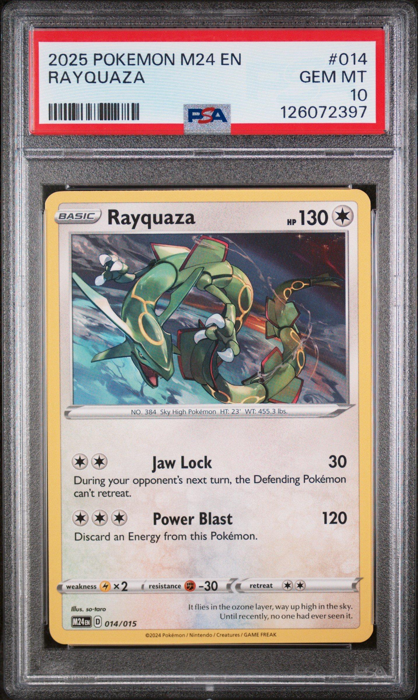 2025 Pokemon M24 En-mcdonald's Collection 014 Rayquaza PSA 10