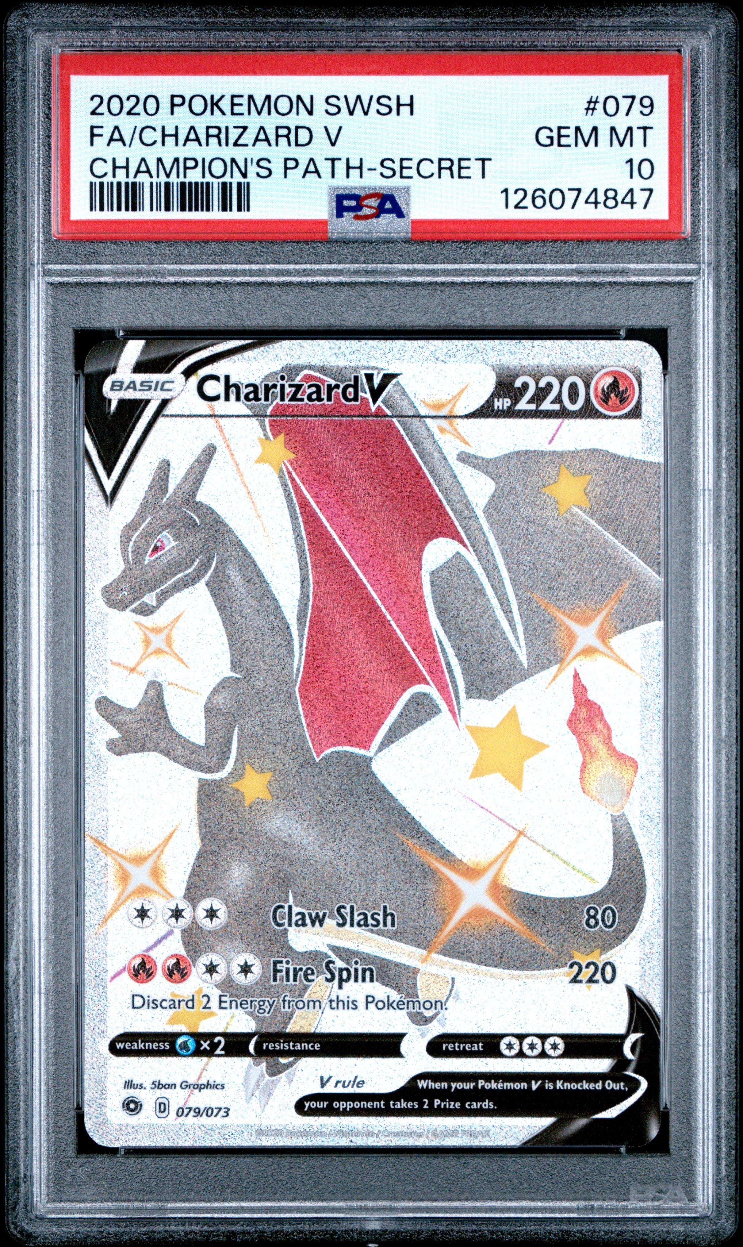 pokemon cards charizard v Pokmon TCG Charizard V Champions Path 079/073 Holo Secret Rare Near Mint