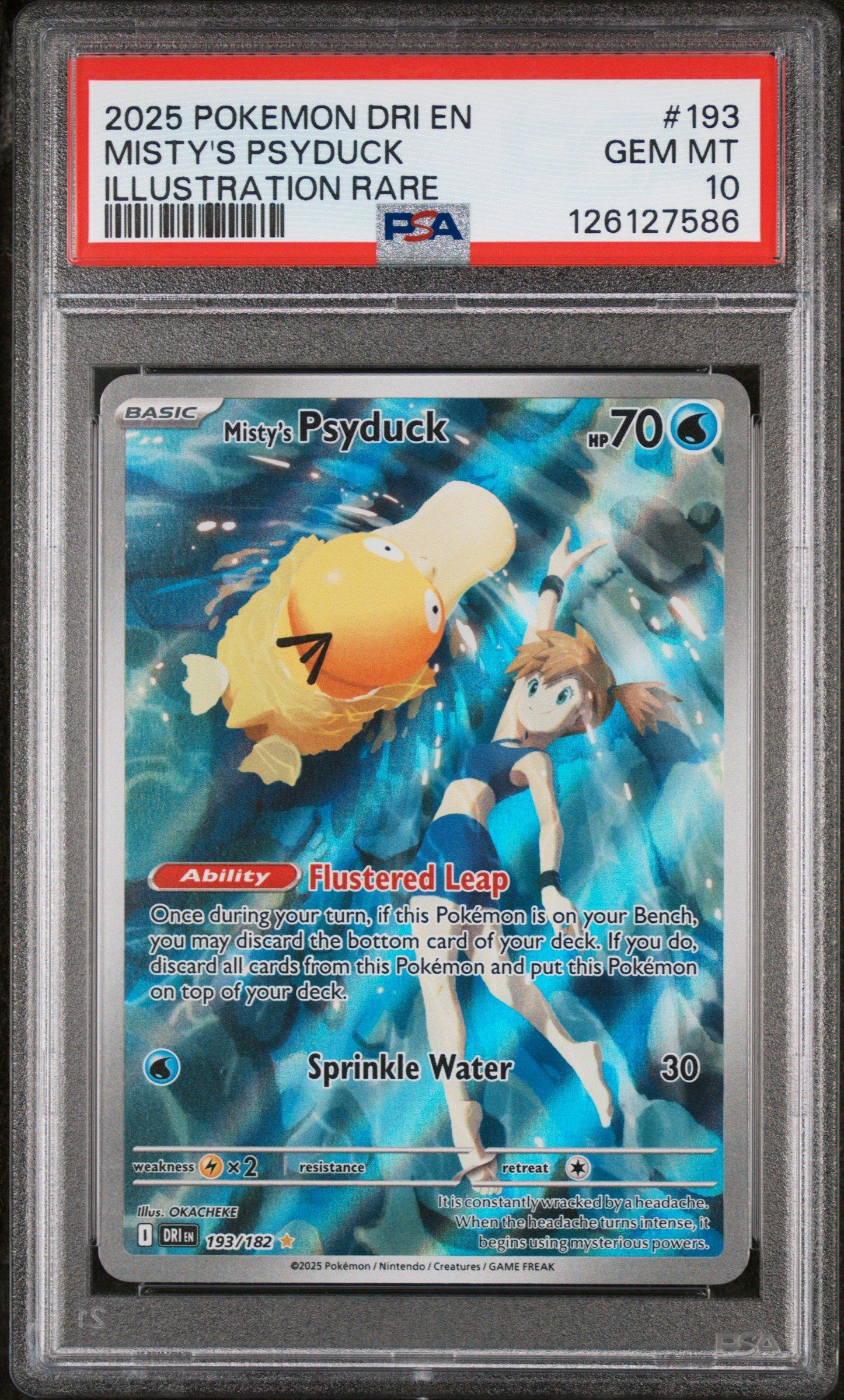 2025 Pokemon Dri En-destined Rivals 193 Misty's Psyduck
