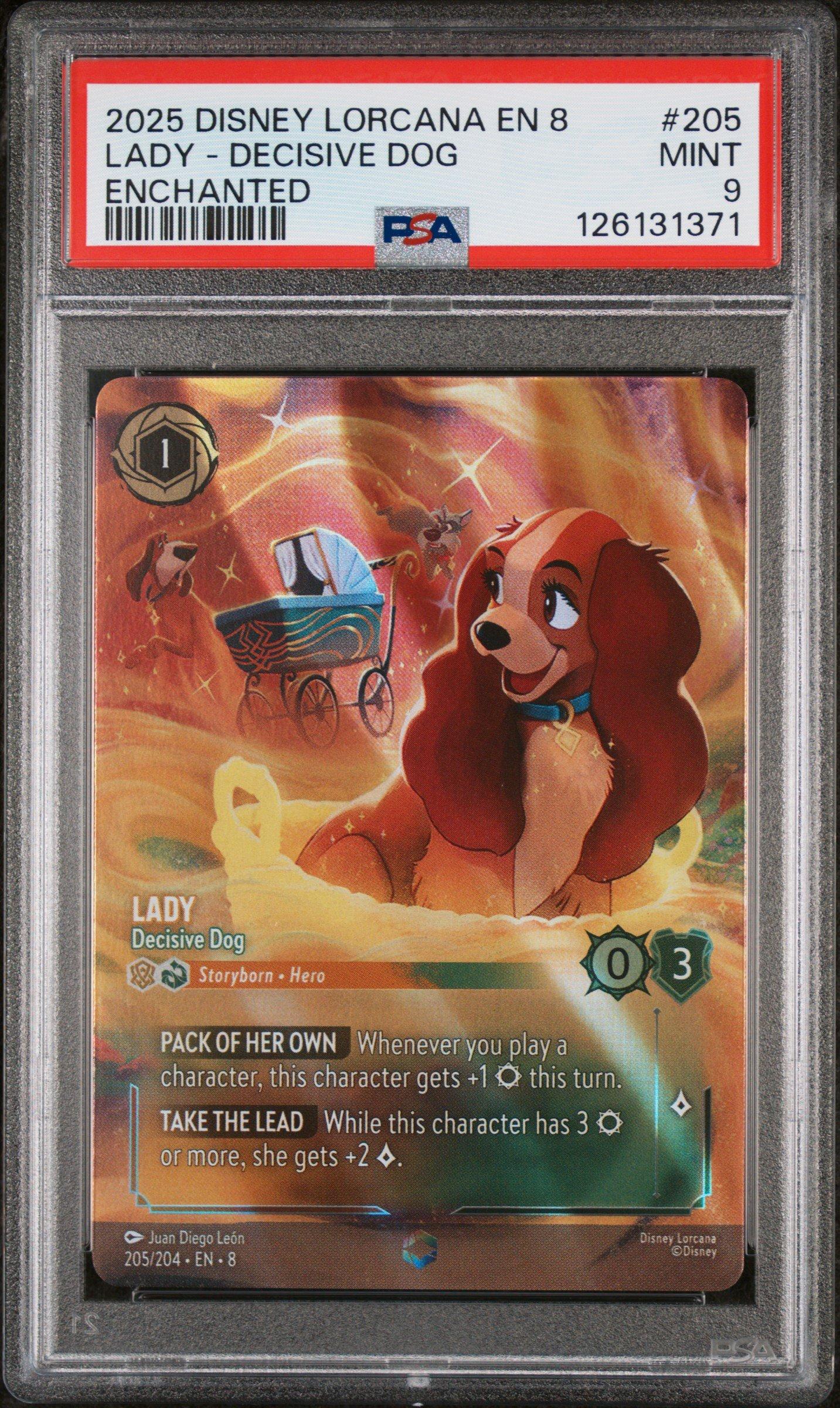 2025 Disney Lorcana En 8-reign Of Jafar 205 Lady - Decisive Dog