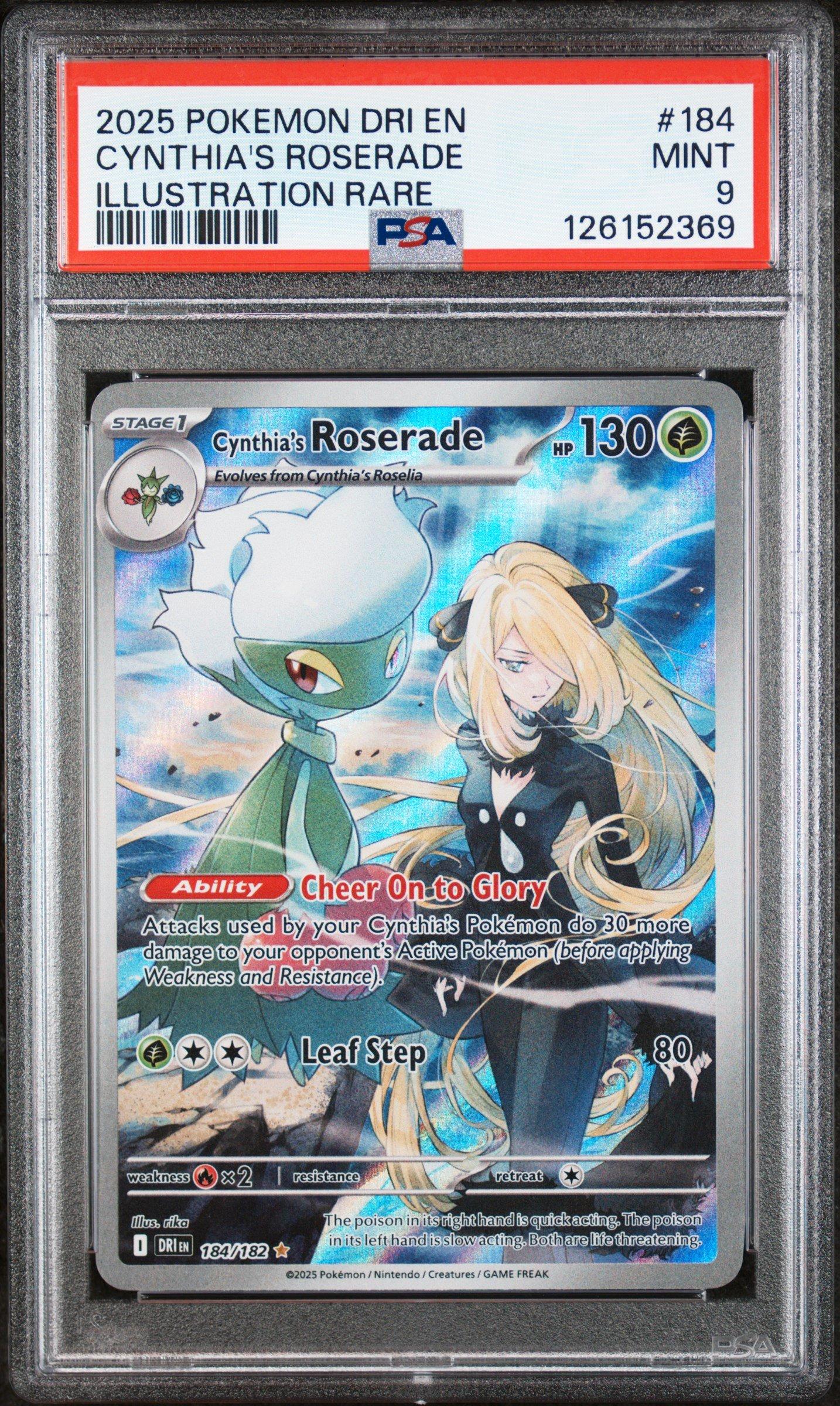2025 Pokemon Dri En-destined Rivals 184 Cynthia's Roserade