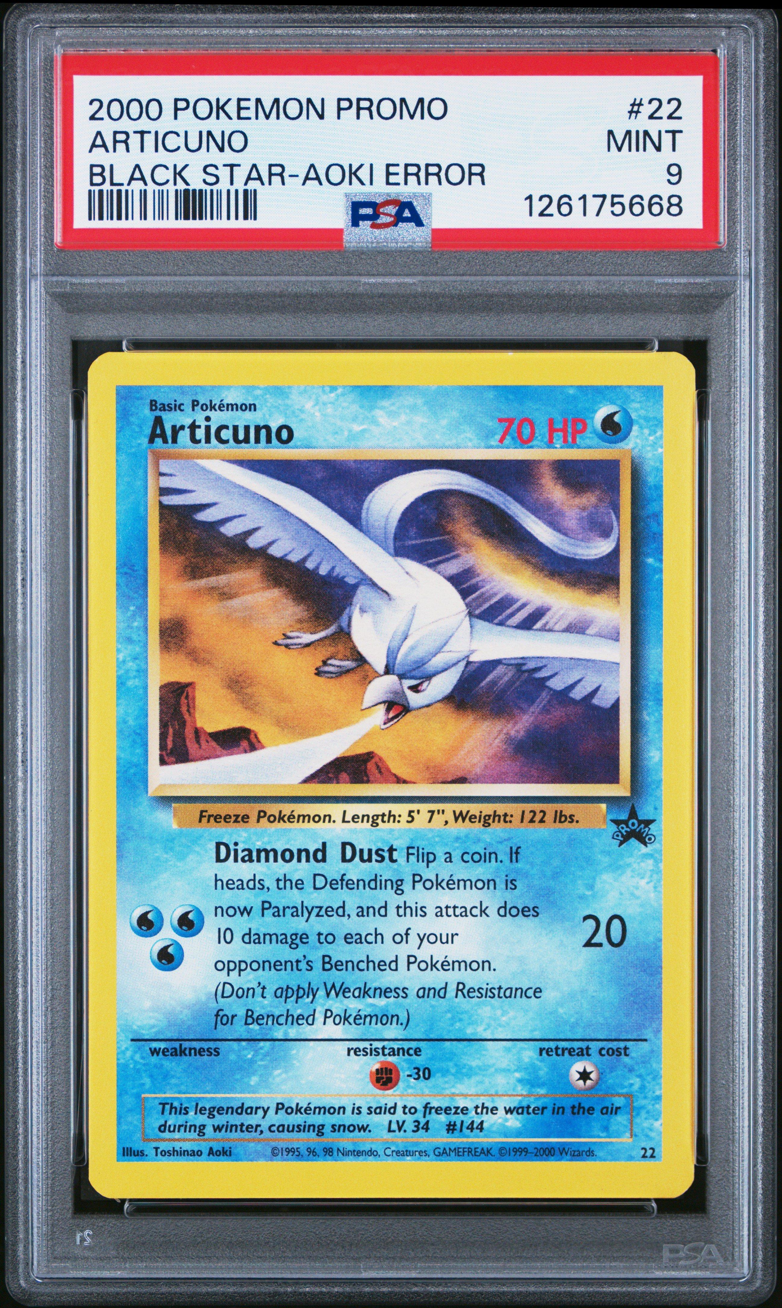 articuno pokemon card 1995 17/62 Very Rare Toys Holo Rare Retreat cost first edition articuno pokemon card