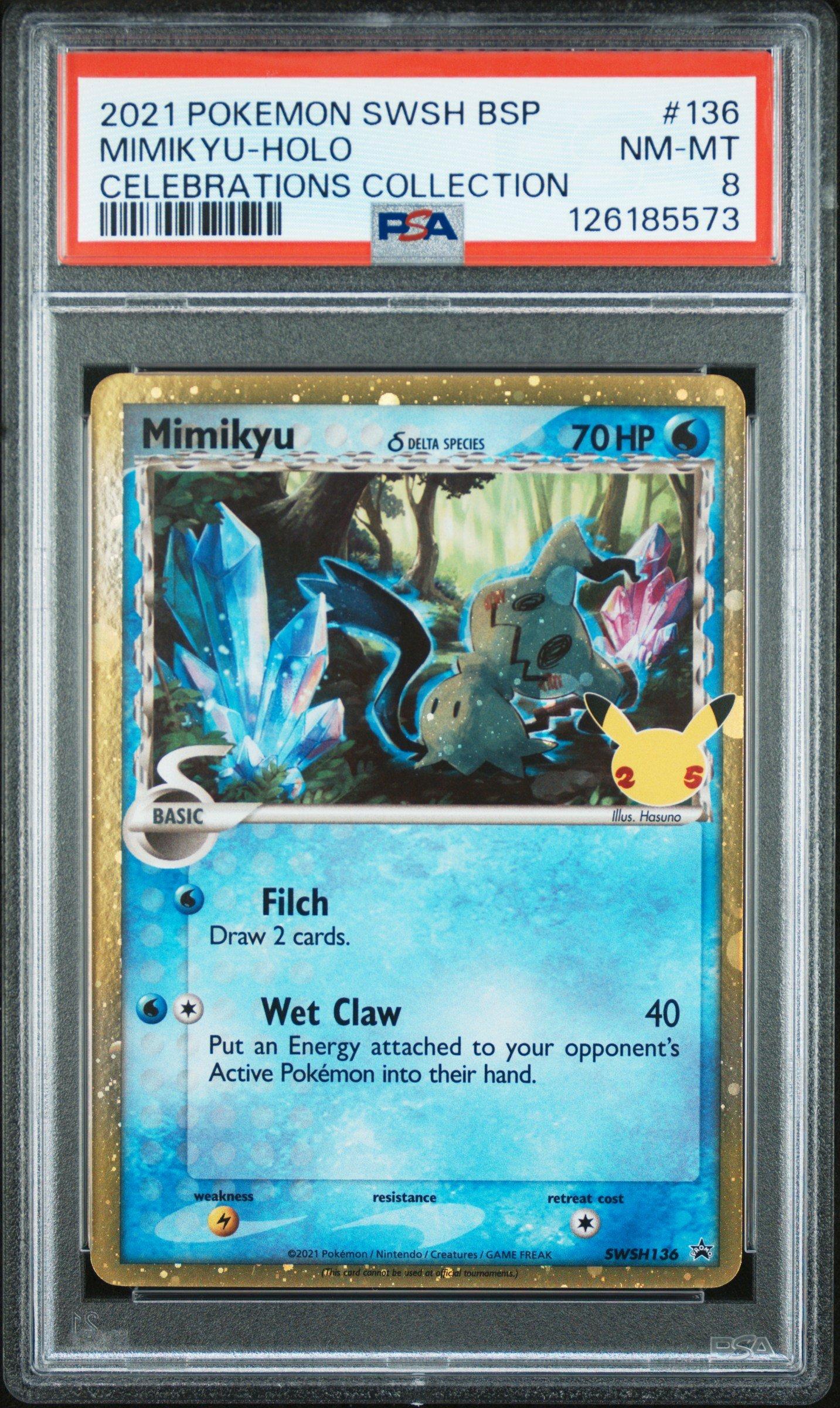 2021 Pokemon Swsh Black Star Promo 136 Mimikyu-holo Celebrations