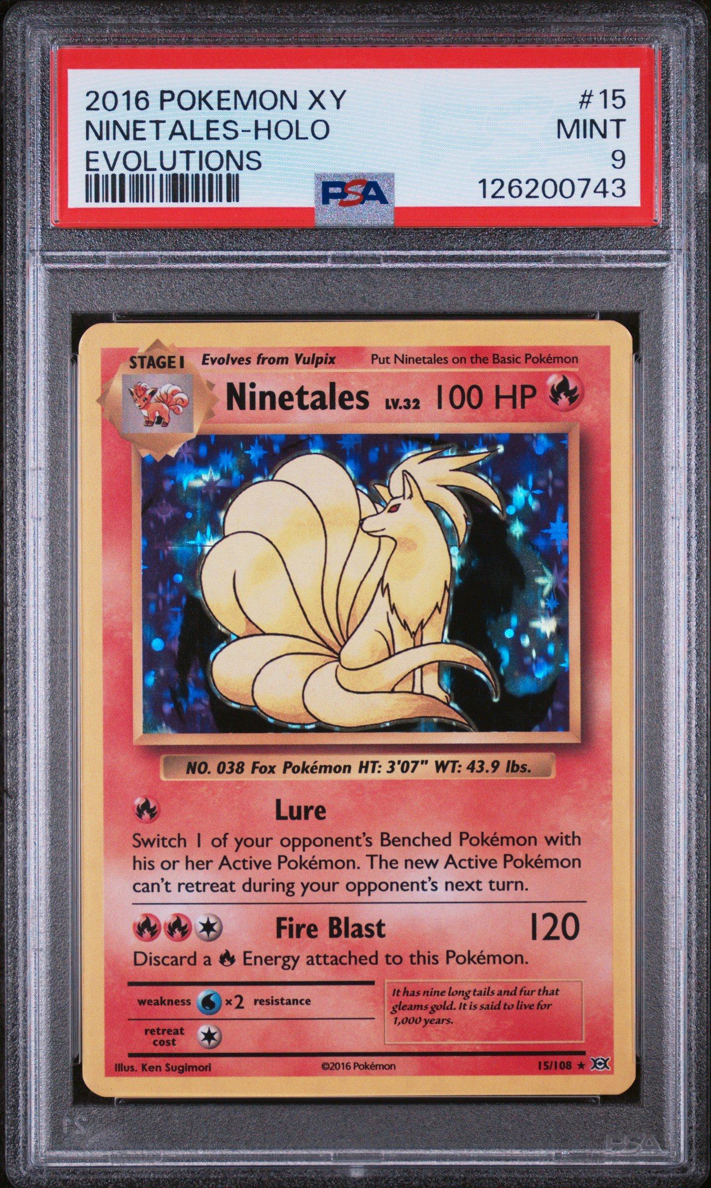 2016 Pokemon Xy Evolutions 15 Ninetales-holo PSA 9 | GameStop