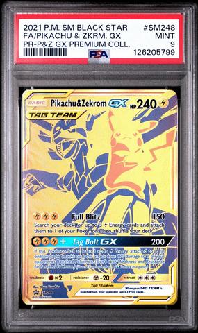 2021 Pokemon Sm Black Star Promo Sm248 Full Art/pikachu & Zekrom
