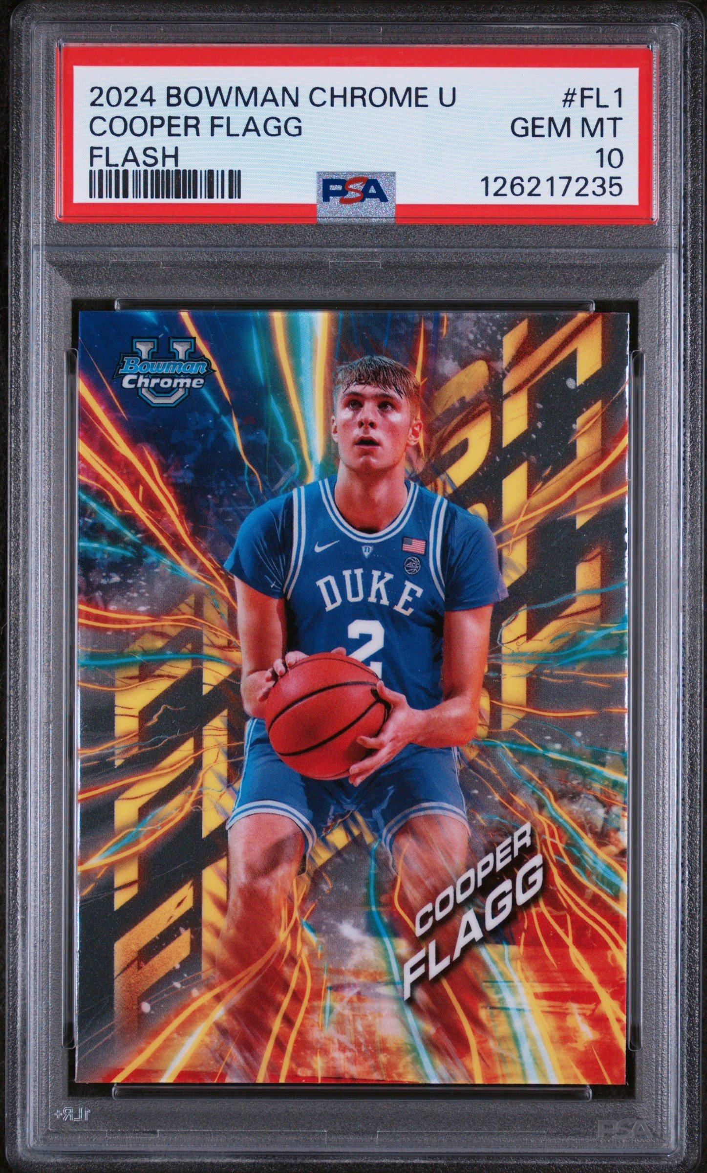 2024 Bowman Chrome University Flash Fl1 Cooper Flagg PSA 10