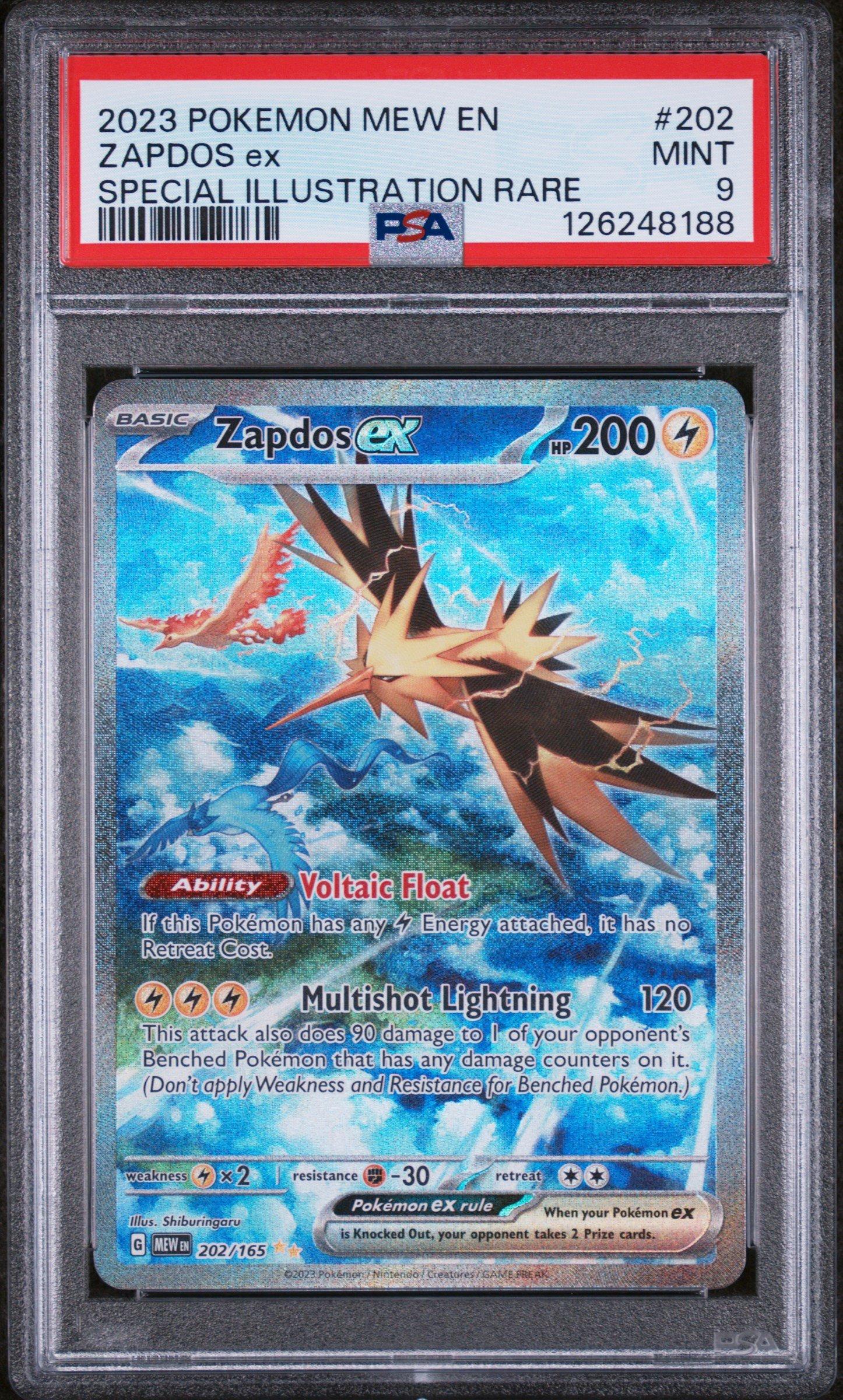 pokemon cards zapdos ex 202 165 (Graded) Case (Dont apply Weakness and Resistance for Benched Pokemon.) Pokmon Card Zapdos ex Promo
