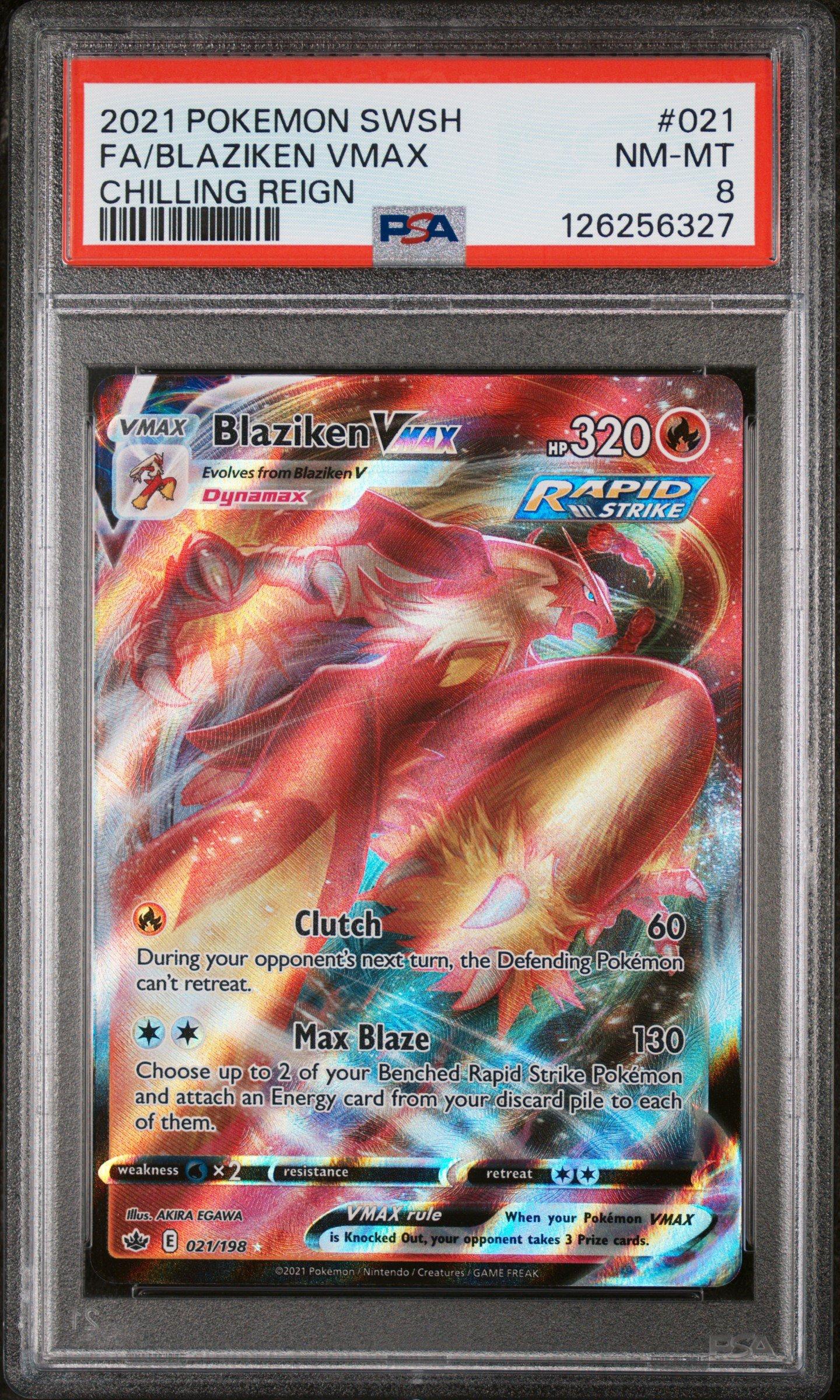 2021 Pokemon Sword & Shield Chilling Reign 021 Full Art/blaziken