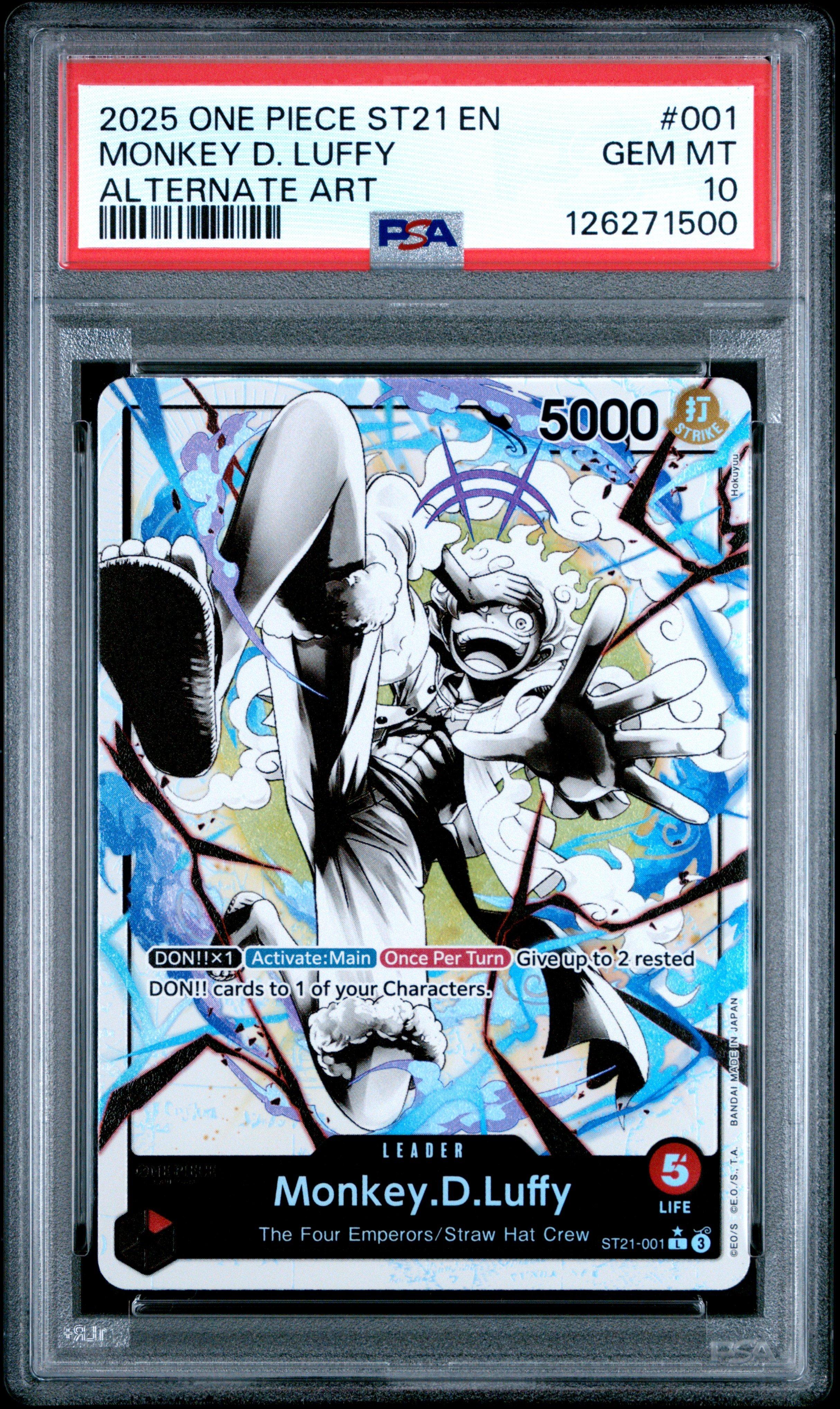 2025 One Piece Starter Deck St21-ex Gear 5 001 Monkey D. Luffy