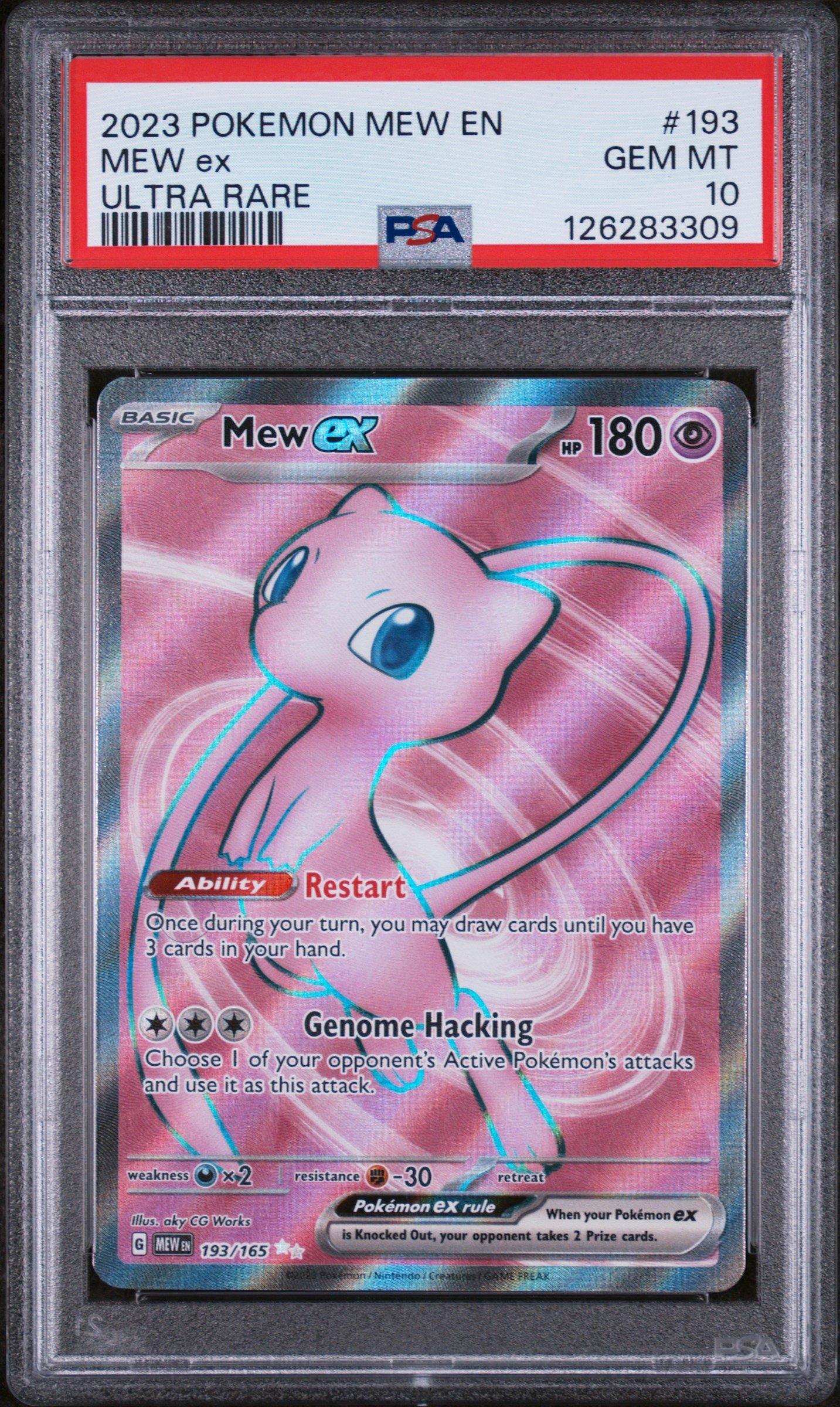 2023 Pokemon Mew En-151 193 Mew Ex Ultra Rare PSA 10 Graded Card