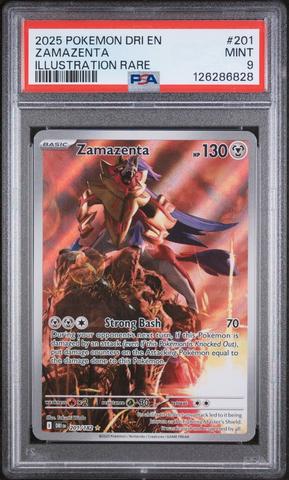 2025 Pokemon Dri En-destined Rivals 201 Zamazenta Illustration