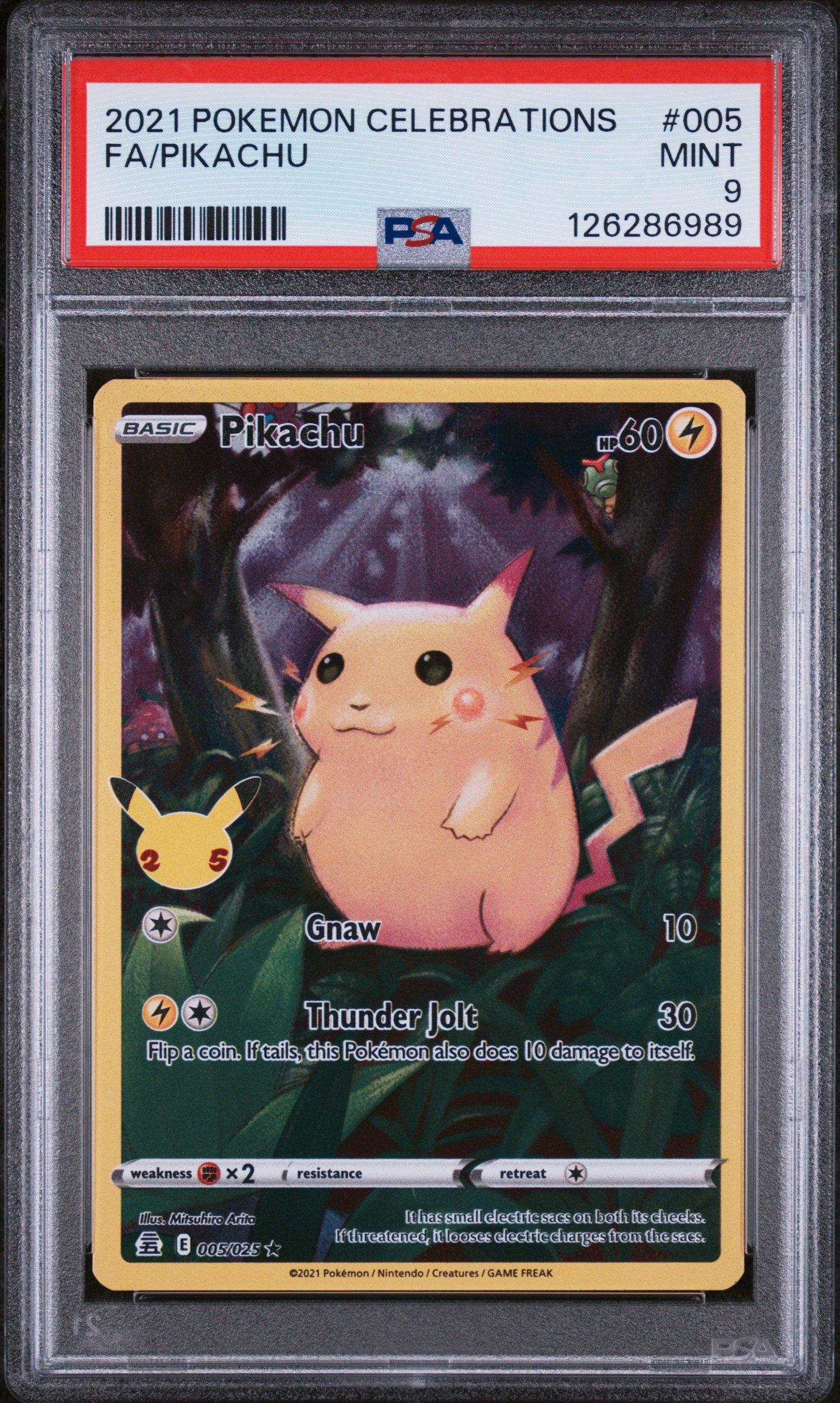 2021 Pokemon Celebrations 005 Full Art/pikachu PSA 9 | GameStop
