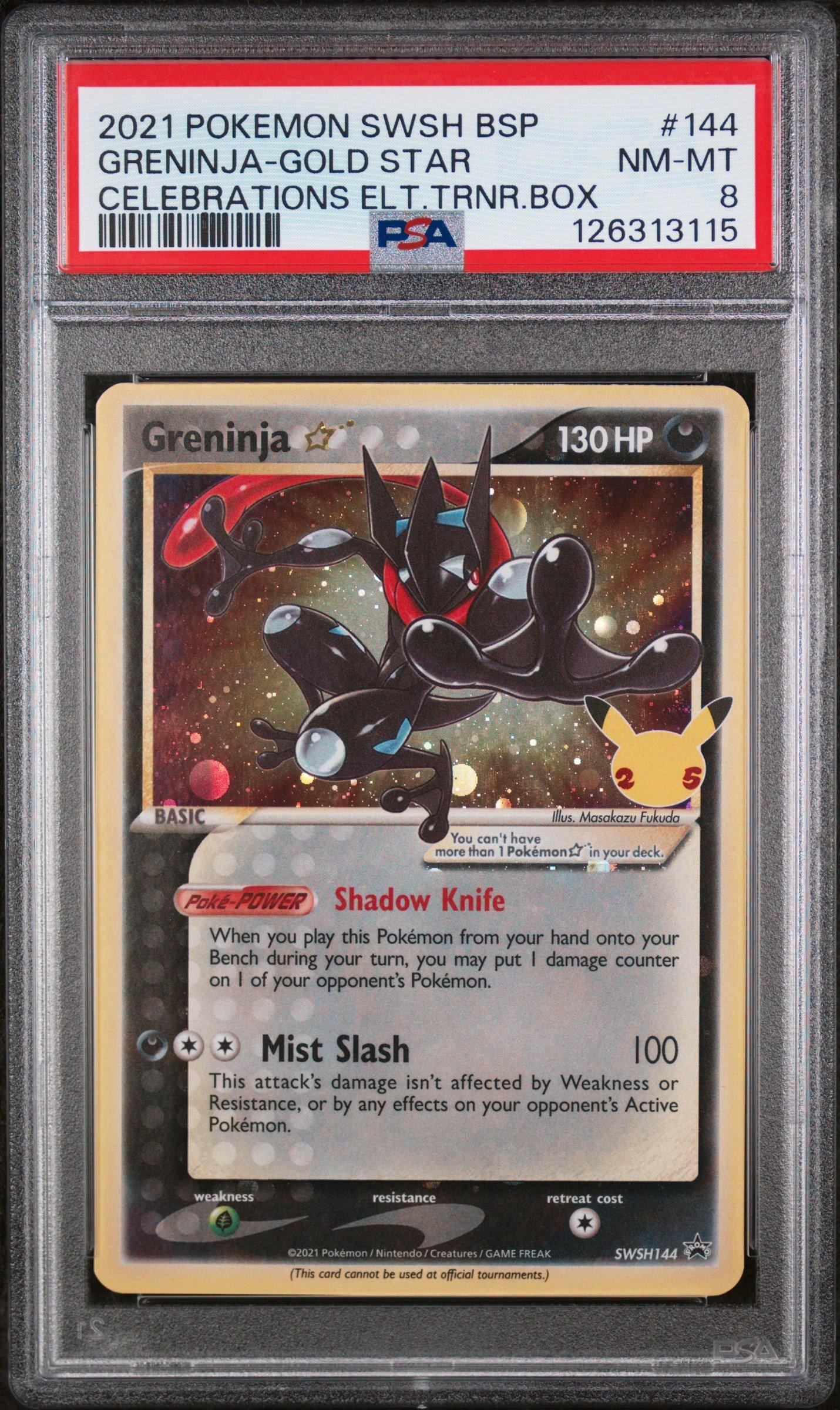 2021 Pokemon Swsh Black Star Promo 144 Greninja-gold Star