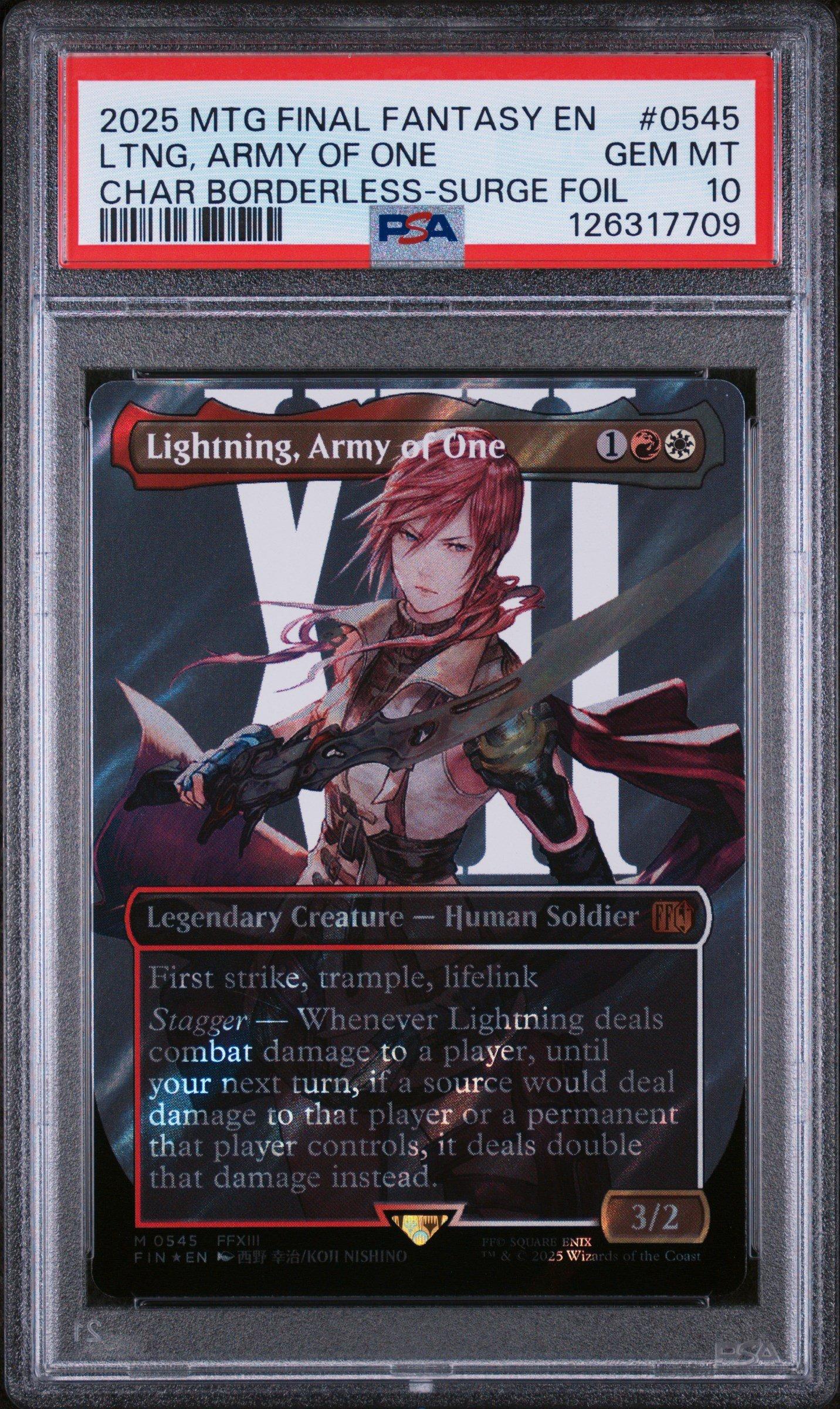 2025 Magic The Gathering Final Fantasy 0545 Lightning, Army Of One