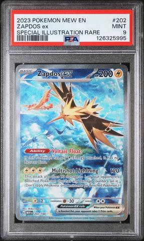 2023 Pokemon Mew En-151 202 Zapdos Ex Special Illustration Rare