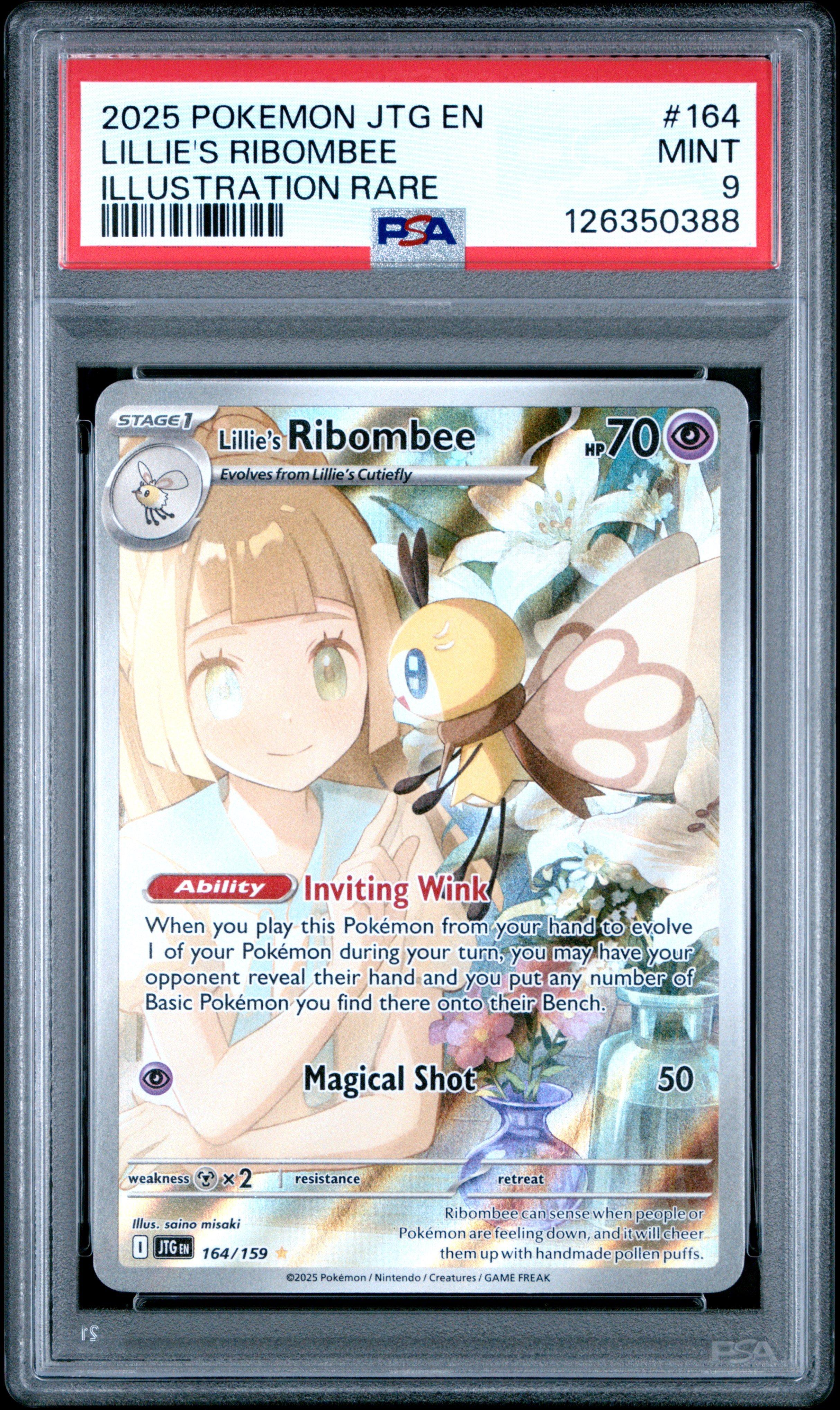 2025 Pokemon Jtg En-journey Together 164 Lillie's Ribombee