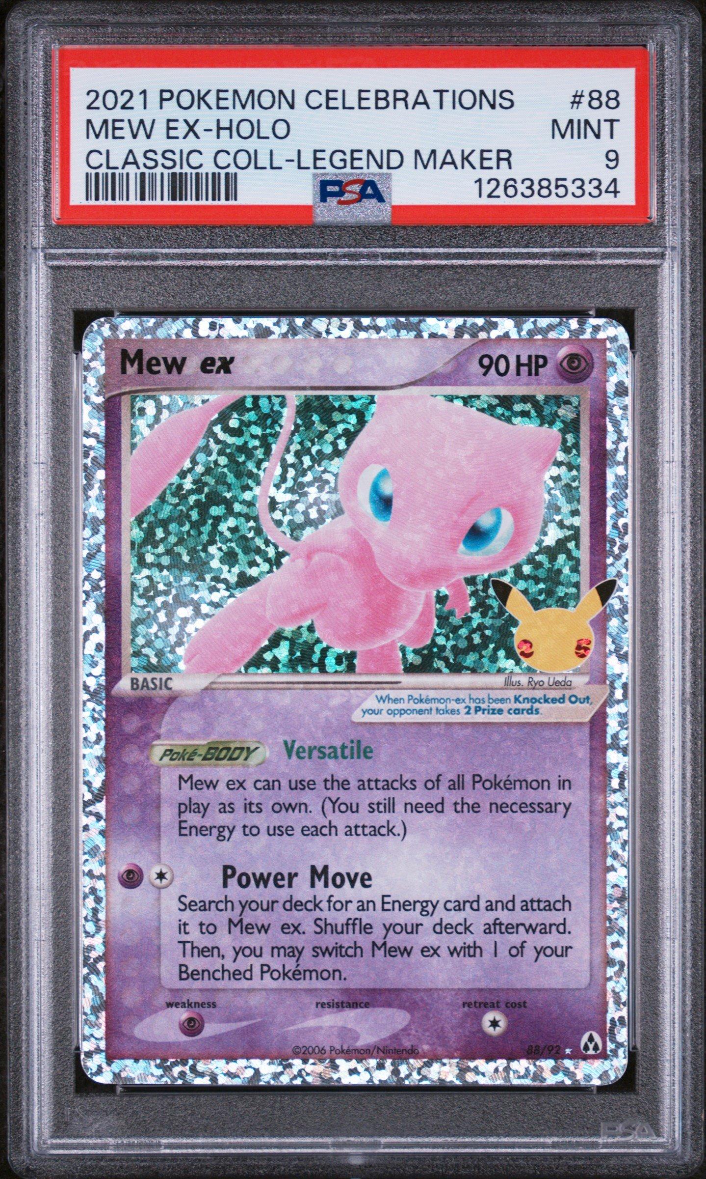 2021 Pokemon Celebrations Classic Collection 88 Mew Ex-holo PSA 9