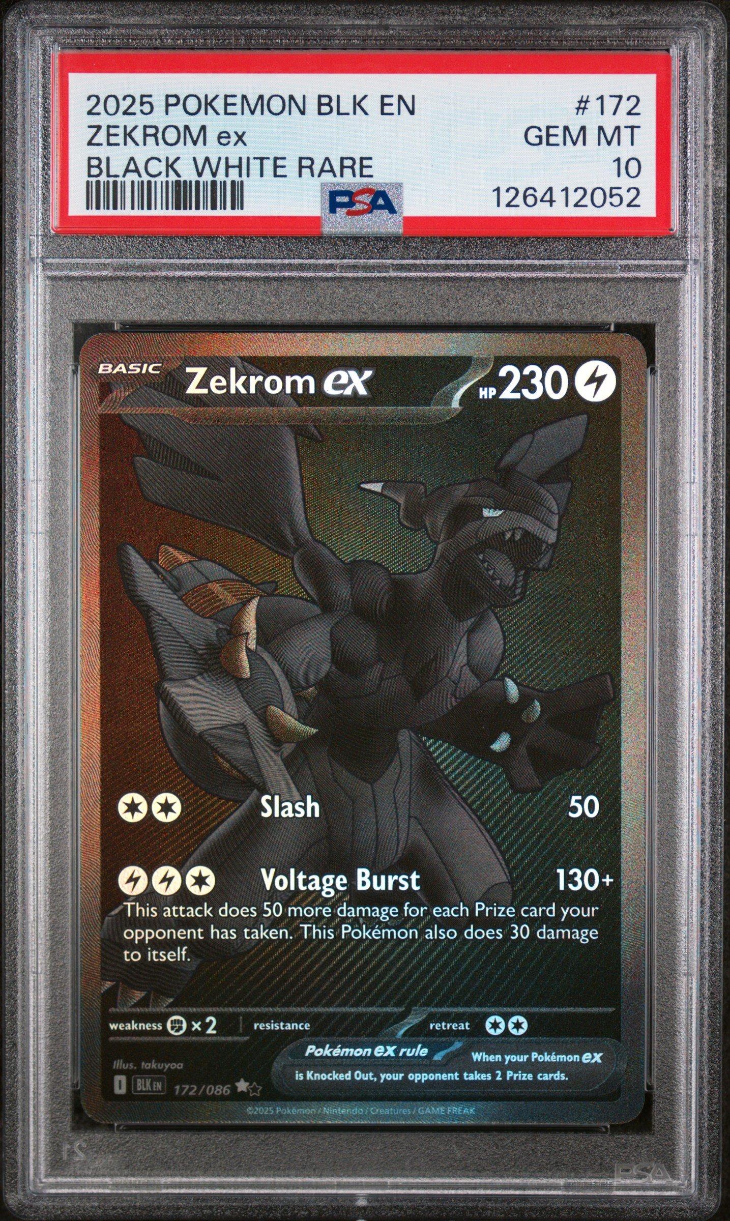 レントラー　ホロ　PSA10 渦あり 2025 Pokemon Japanese Sv11b-black Bolt 169 Zekrom Ex Special Art