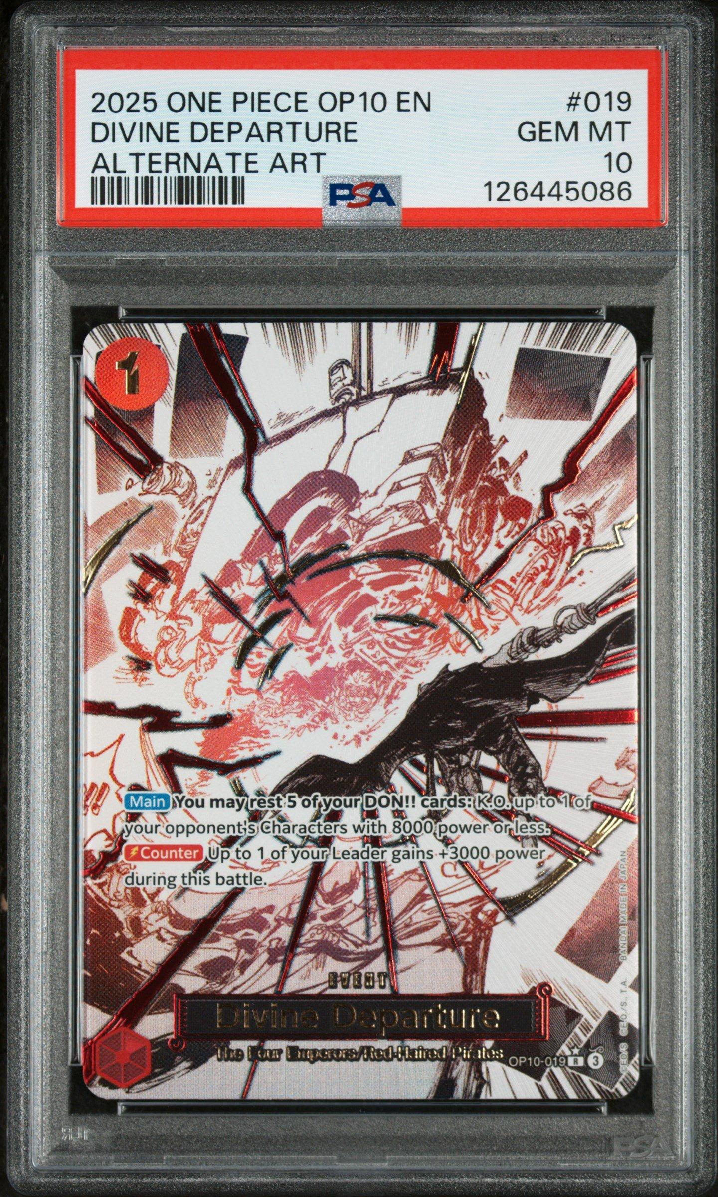 2025 One Piece Op10-royal Blood 019 Divine Departure Alternate Art