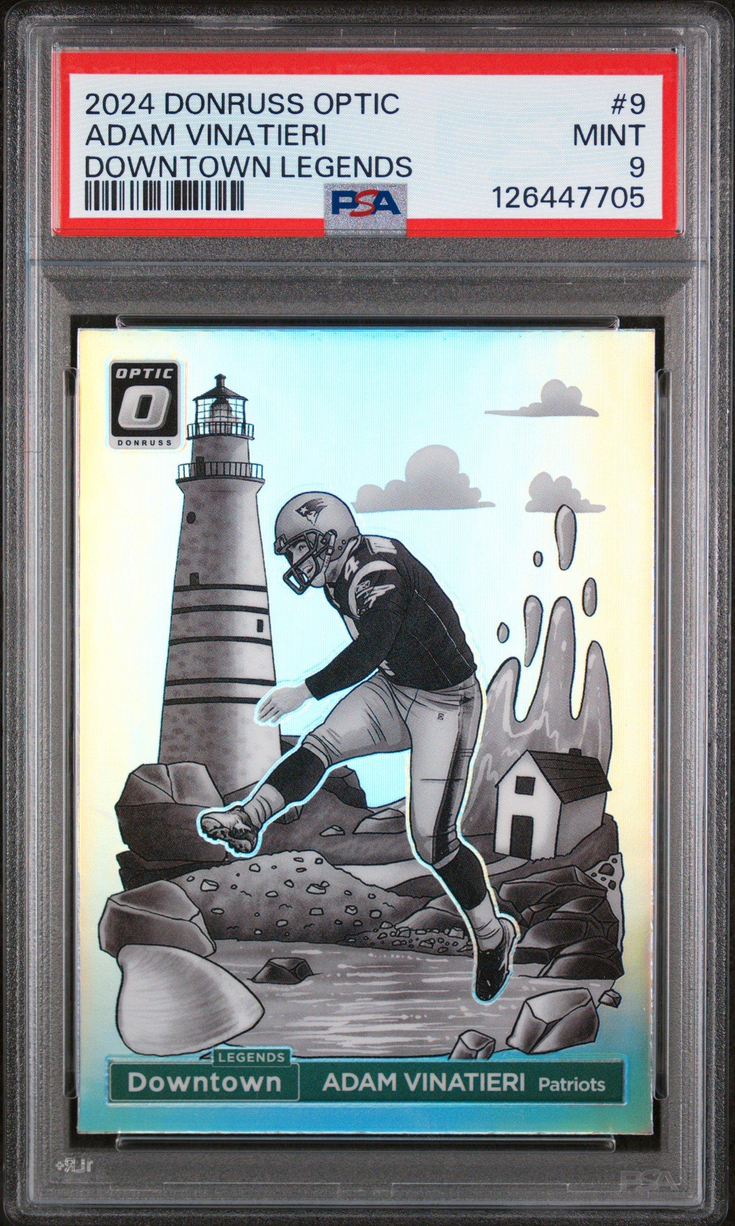2024 Panini Donruss Optic Downtown Legends 9 Adam Vinatieri PSA 9