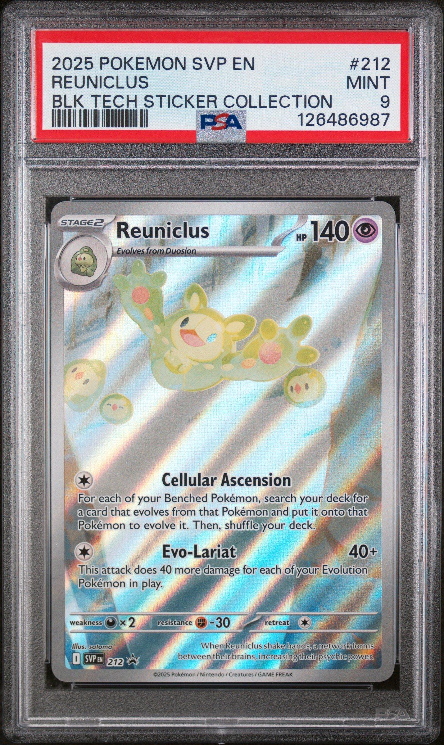 2025 Pokemon Svp En-sv Black Star Promo 212 Reuniclus Black Bolt