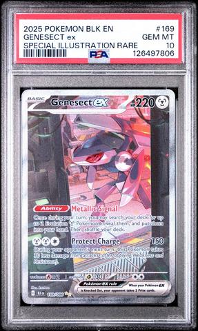 2025 Pokemon Blk En-black Bolt 169 Genesect Ex Special