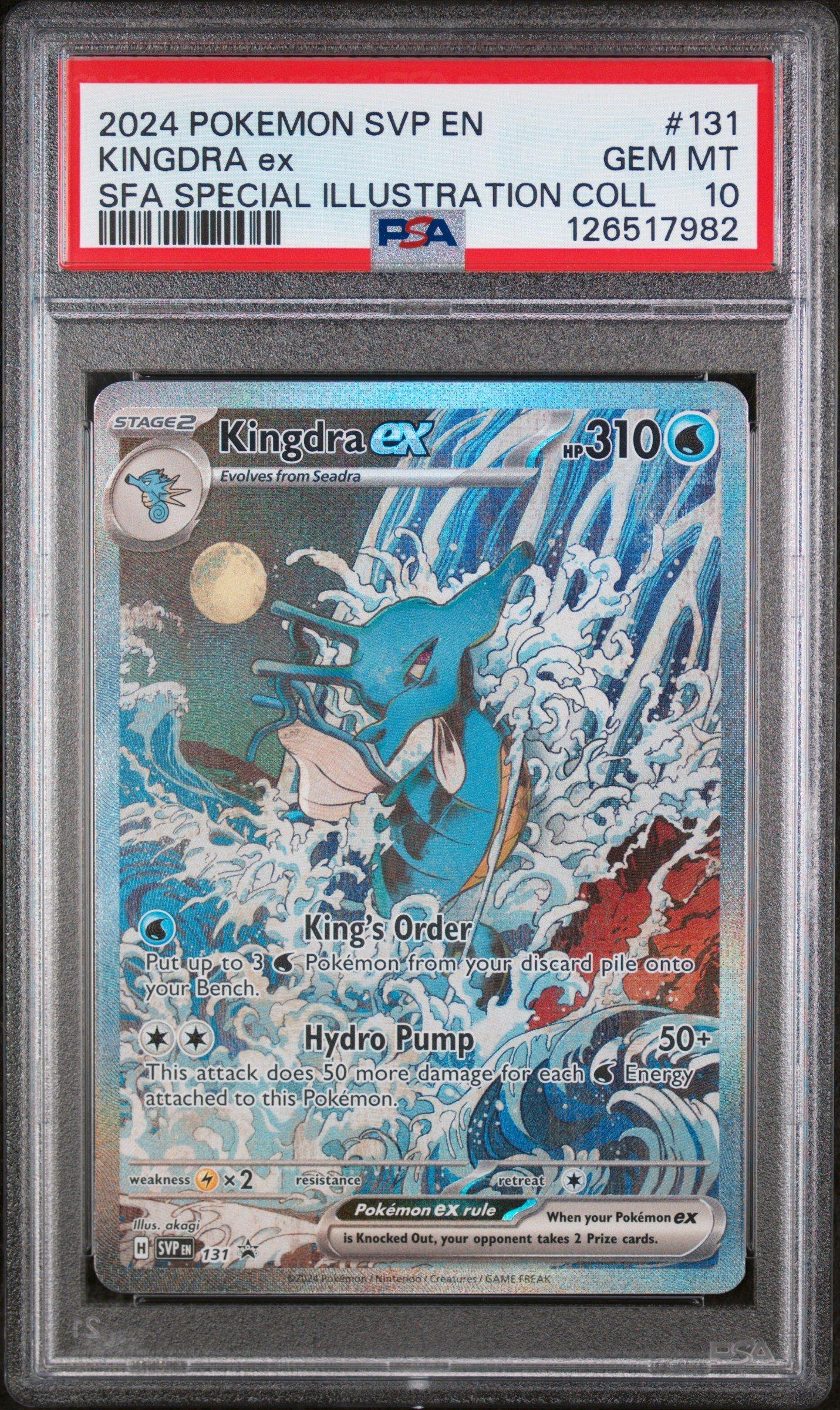 2024 Pokemon Svp En-sv Black Star Promo 131 Kingdra Ex Shrouded