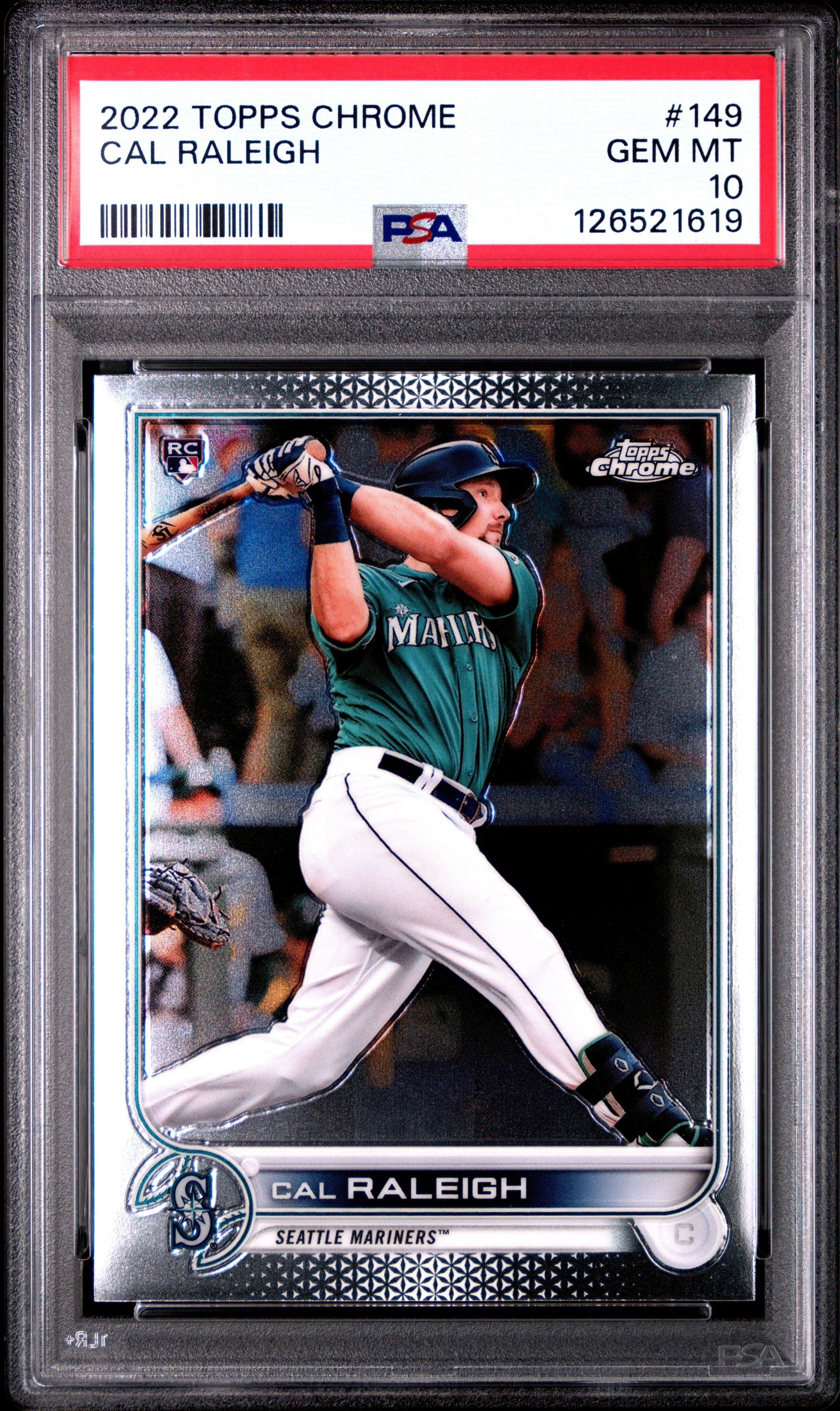 2022 Topps Chrome 149 Cal Raleigh PSA 10 Graded Card | GameStop